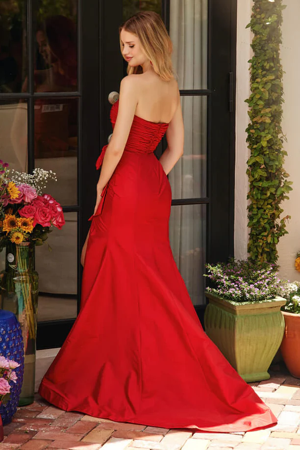 40072 - Ava Presley - Strapless Dress with Bow - Image 8
