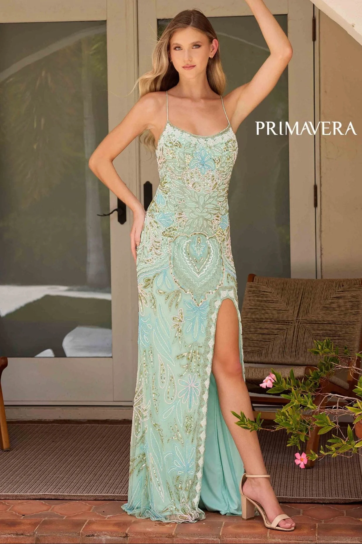 4156 - Primavera - Vintage Inspired Beaded Gown - Image 25