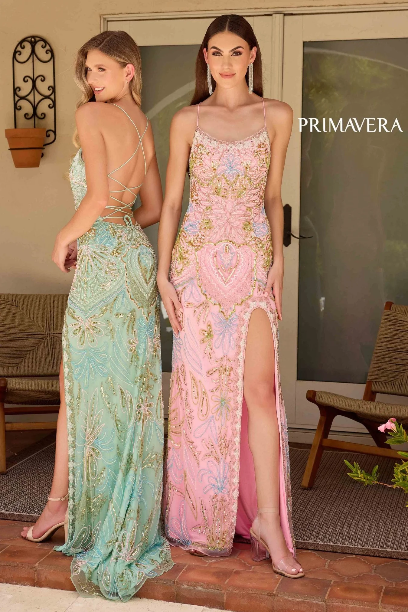 4156 - Primavera - Vintage Inspired Beaded Gown - Image 42