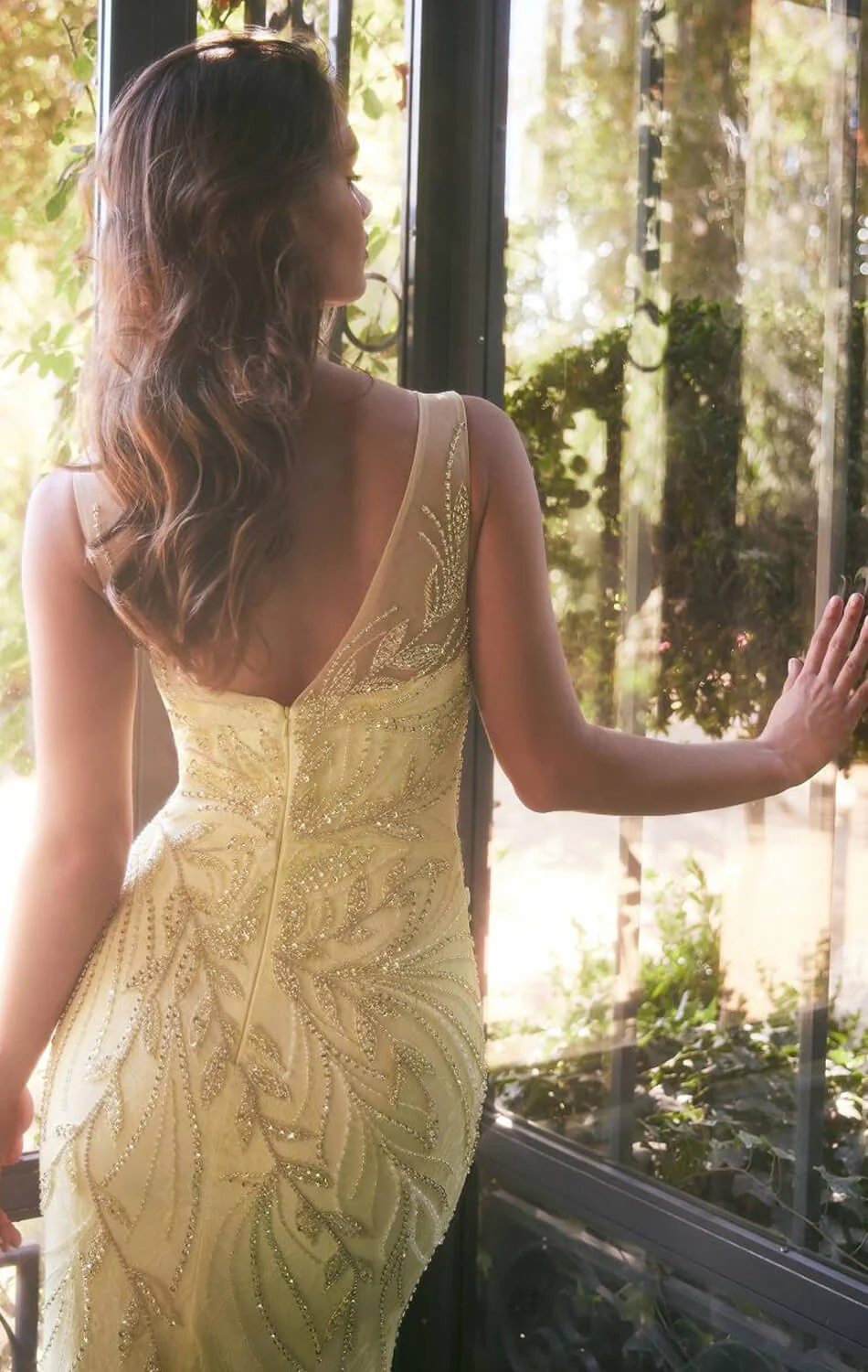 A1362 - BEADED SHEATH FORMAL GOWN - Andrea & Leo - Image 5