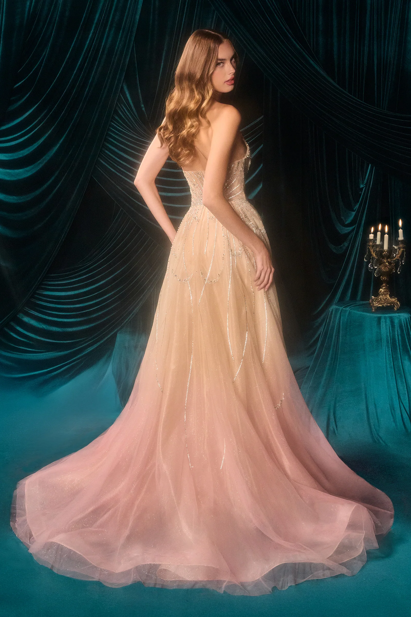 A1508 - Ombre Tulle Gown - Andrea & Leo - Image 7