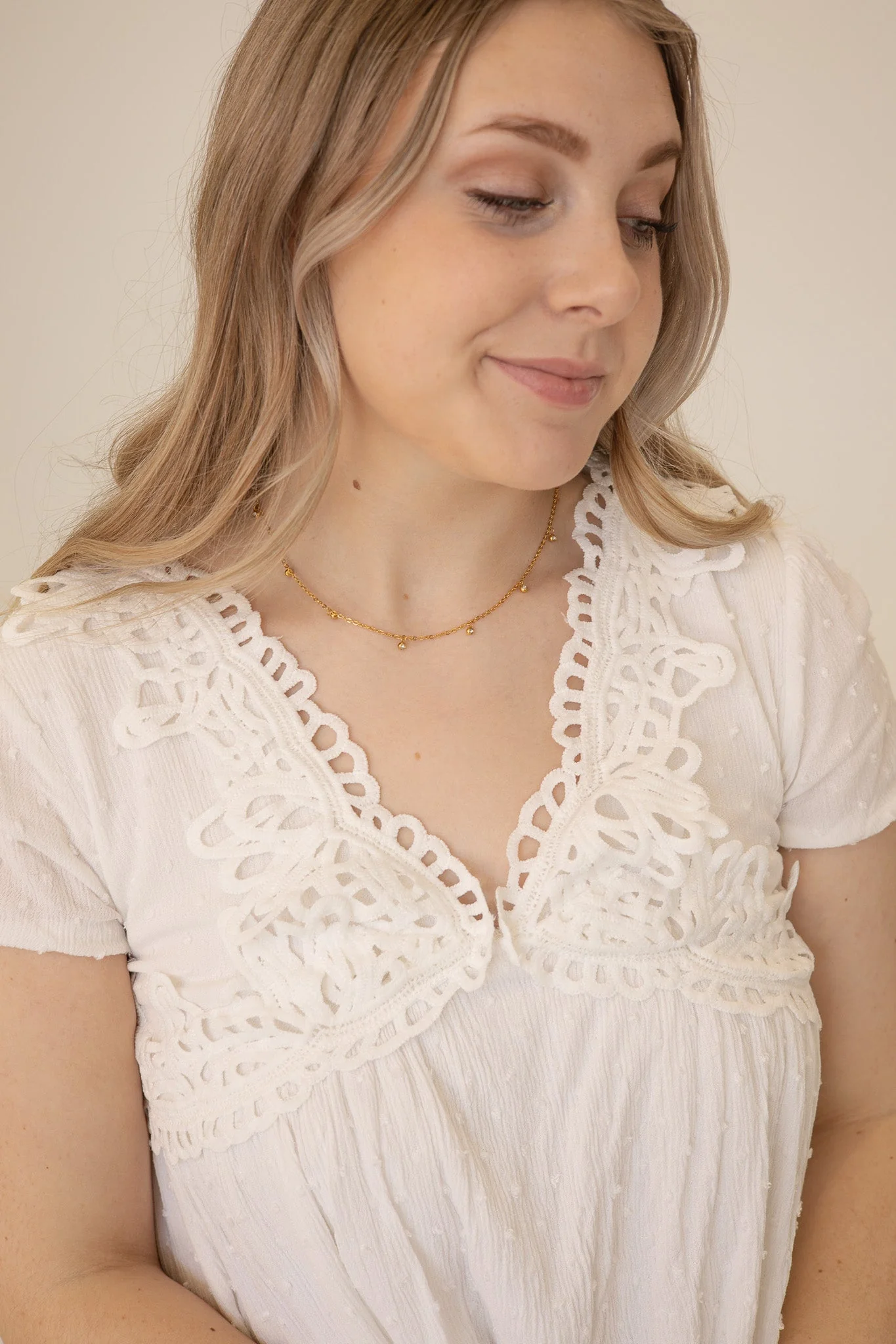Adaline Crystal Charm Necklace - Image 11