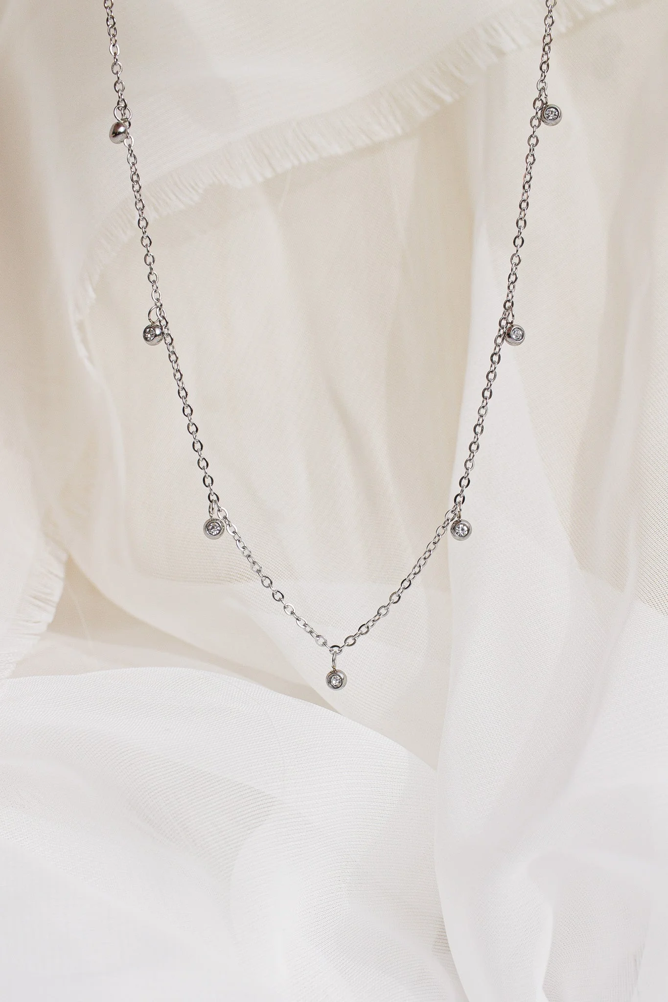 Adaline Crystal Charm Necklace - Image 4