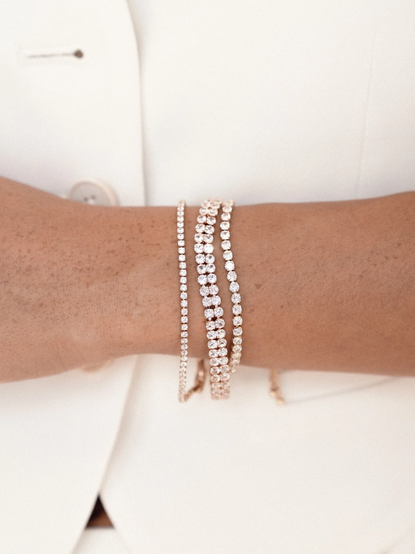 Adjustable Dainty Crystal Bracelet - Image 4