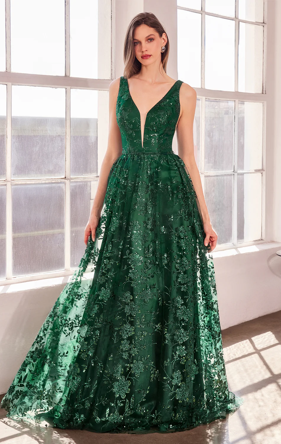 ARIELLE GLITTER TULLE GOWN - Image 10