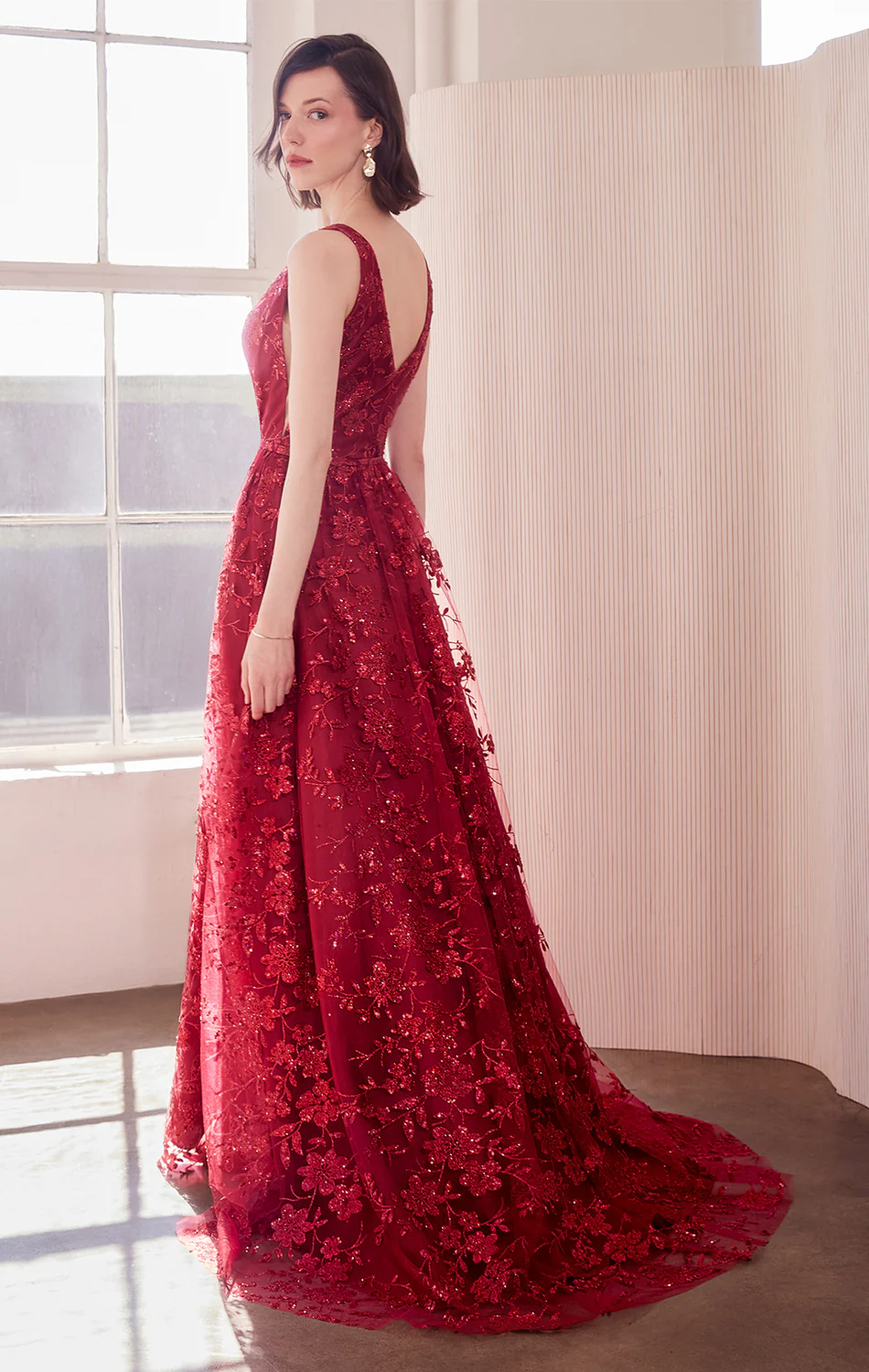 ARIELLE GLITTER TULLE GOWN - Image 5