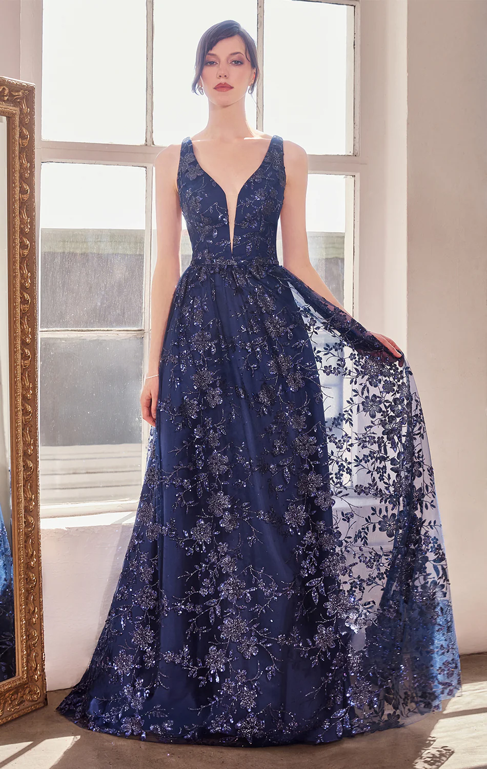 ARIELLE GLITTER TULLE GOWN - Image 6
