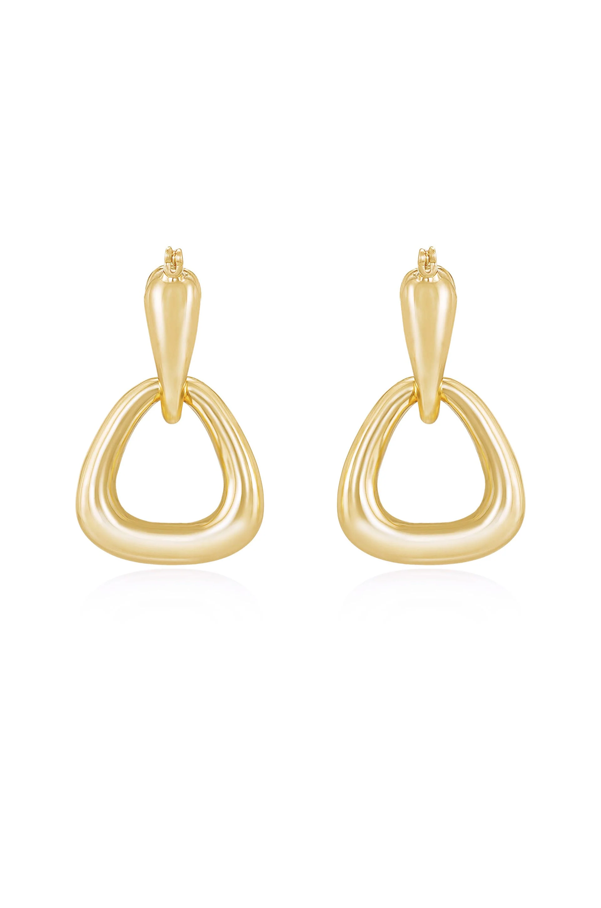 Baby Double Dangle Hoop Earrings - Image 2