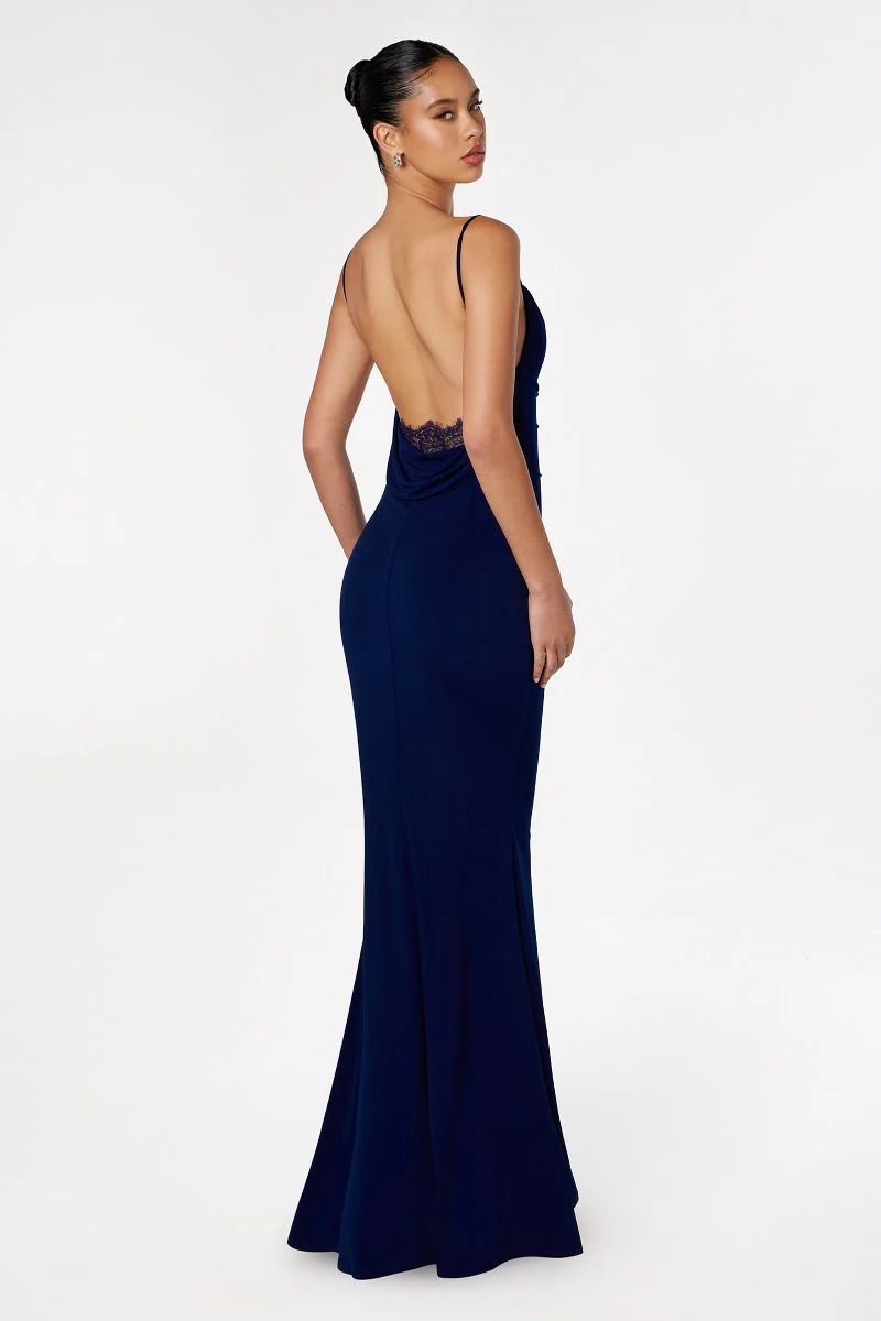 Bette Lace Back Draped Maxi Dress - Image 12