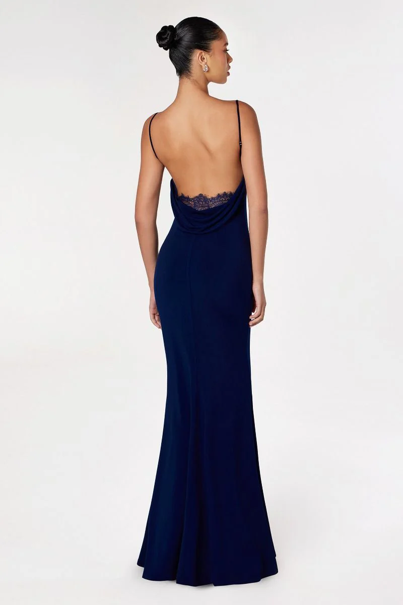 Bette Lace Back Draped Maxi Dress - Image 8
