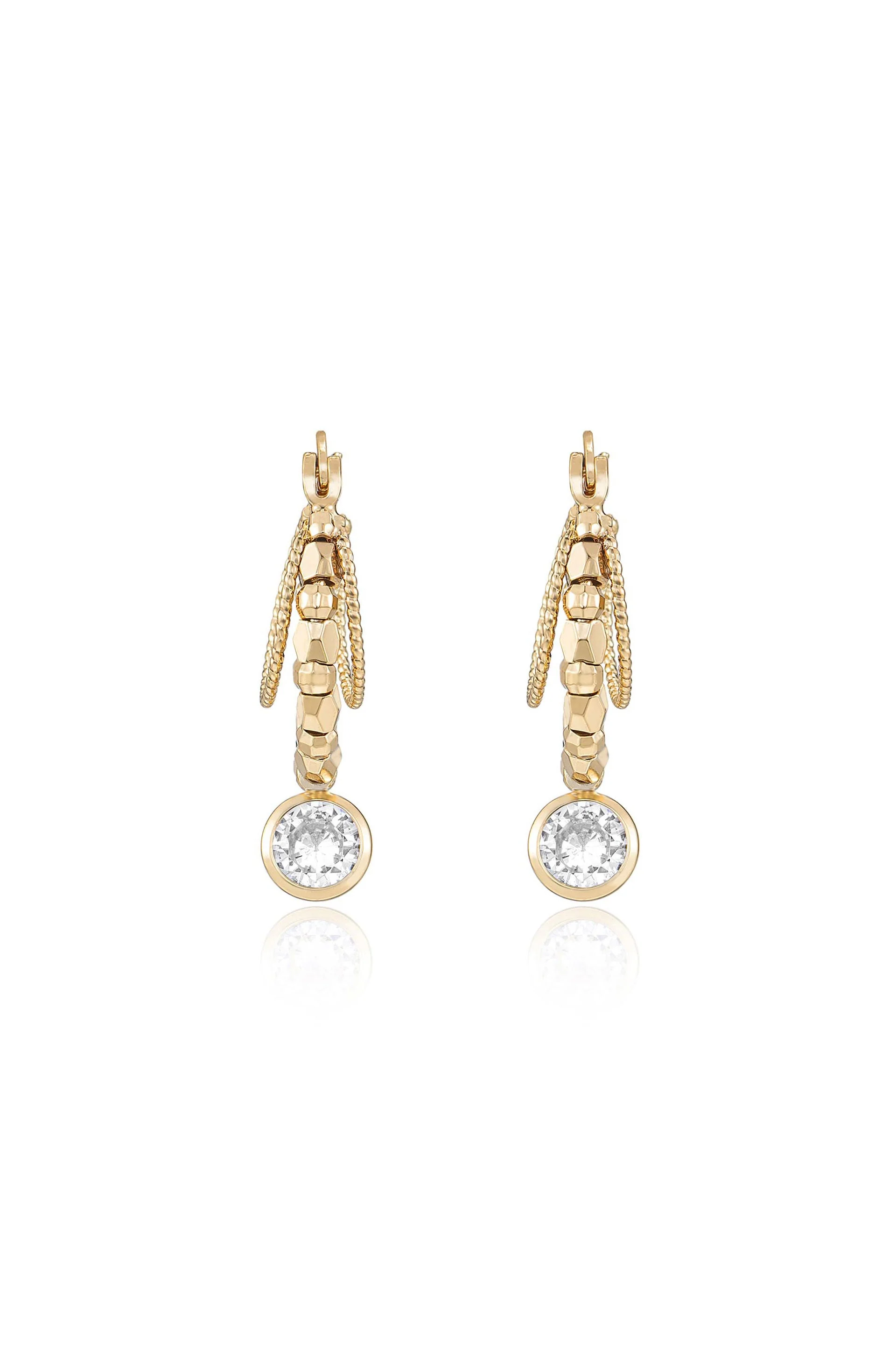 Boho Golden Hoop Earrings - Image 3