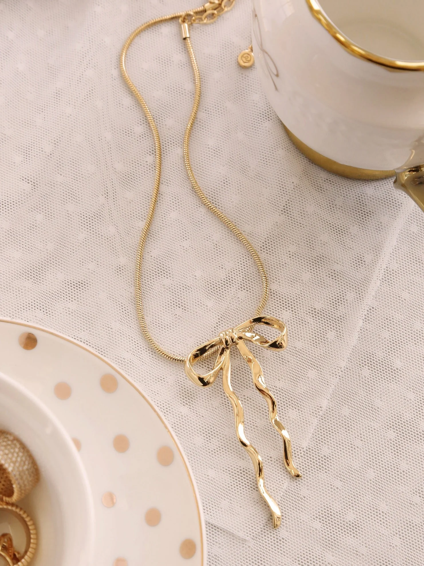Bow Organica Pendant Necklace - Image 7