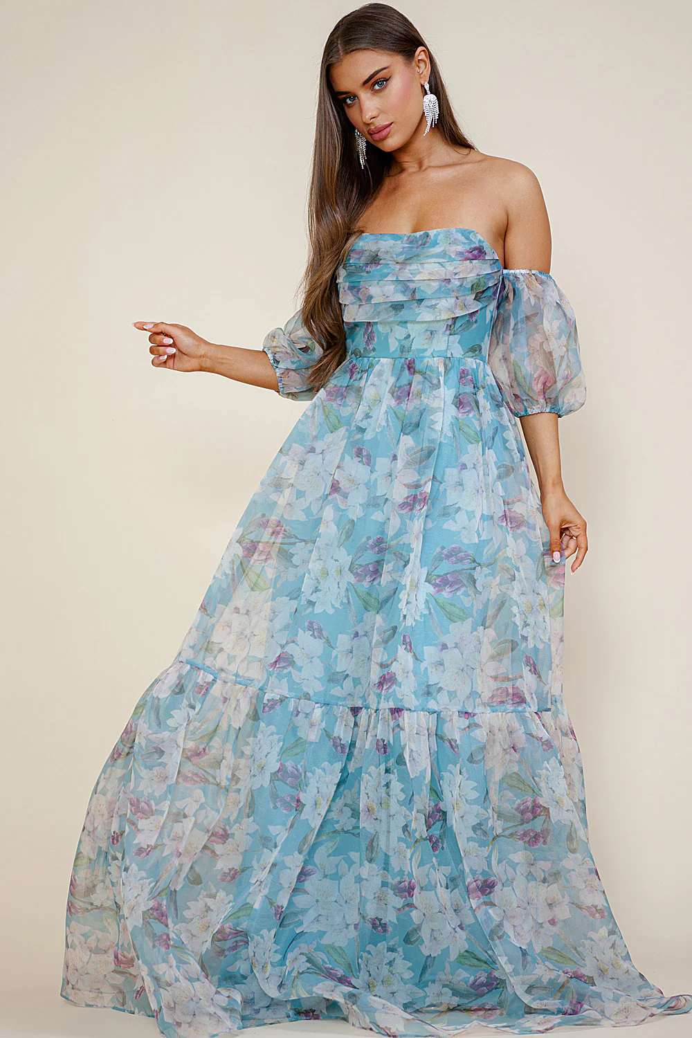 Breezy Maxi Dress - Blue - Image 4