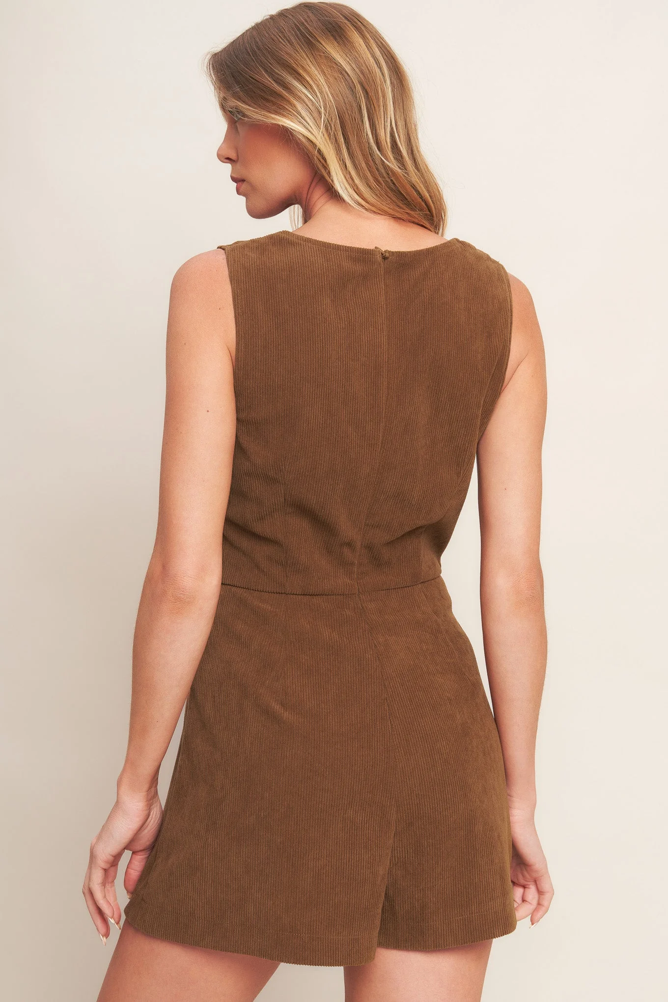 BROWN CORDUROY ROMPER - FINAL SALE - Image 5