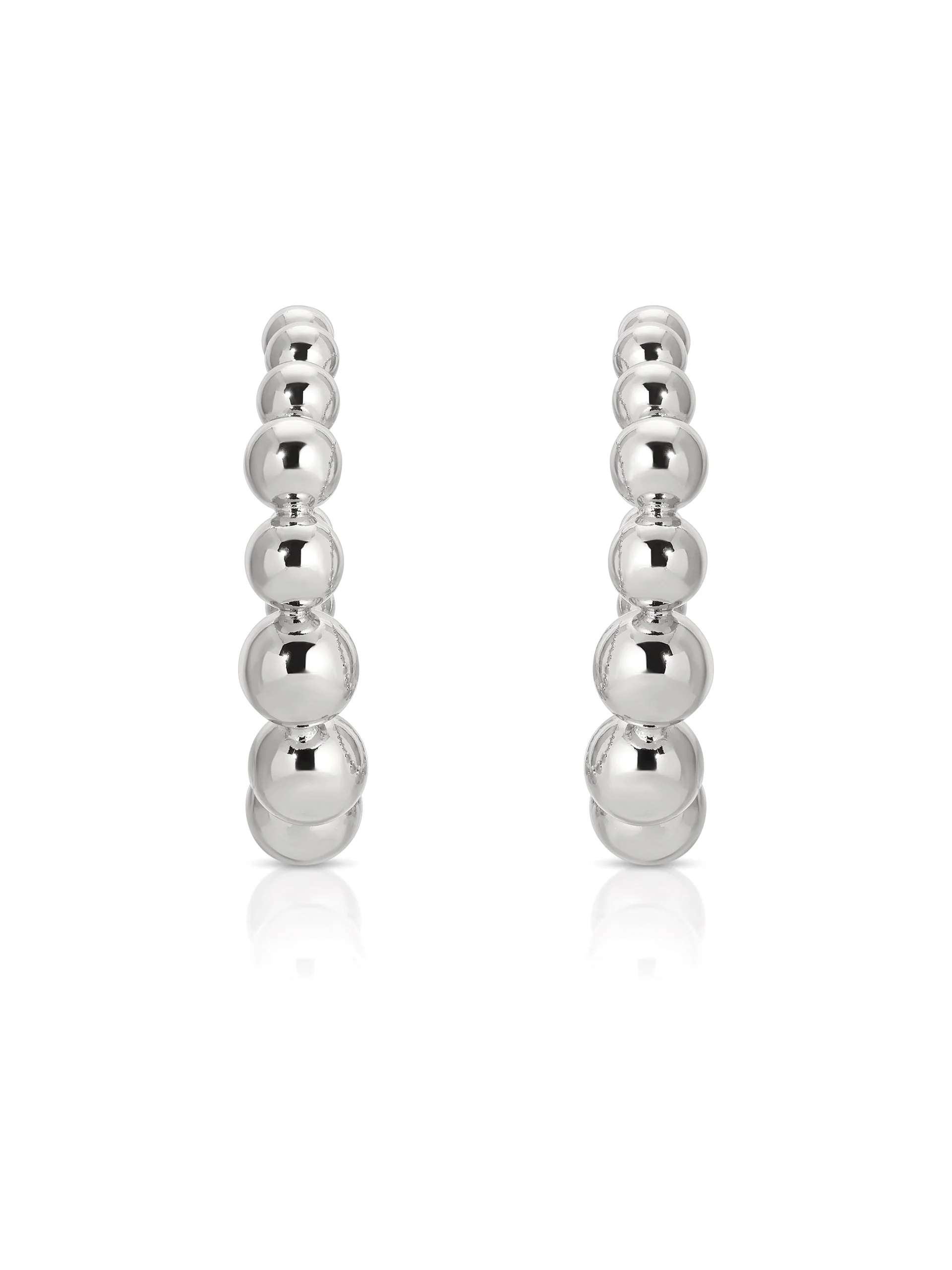 Bubble Ball Hoop Earrings - Image 5