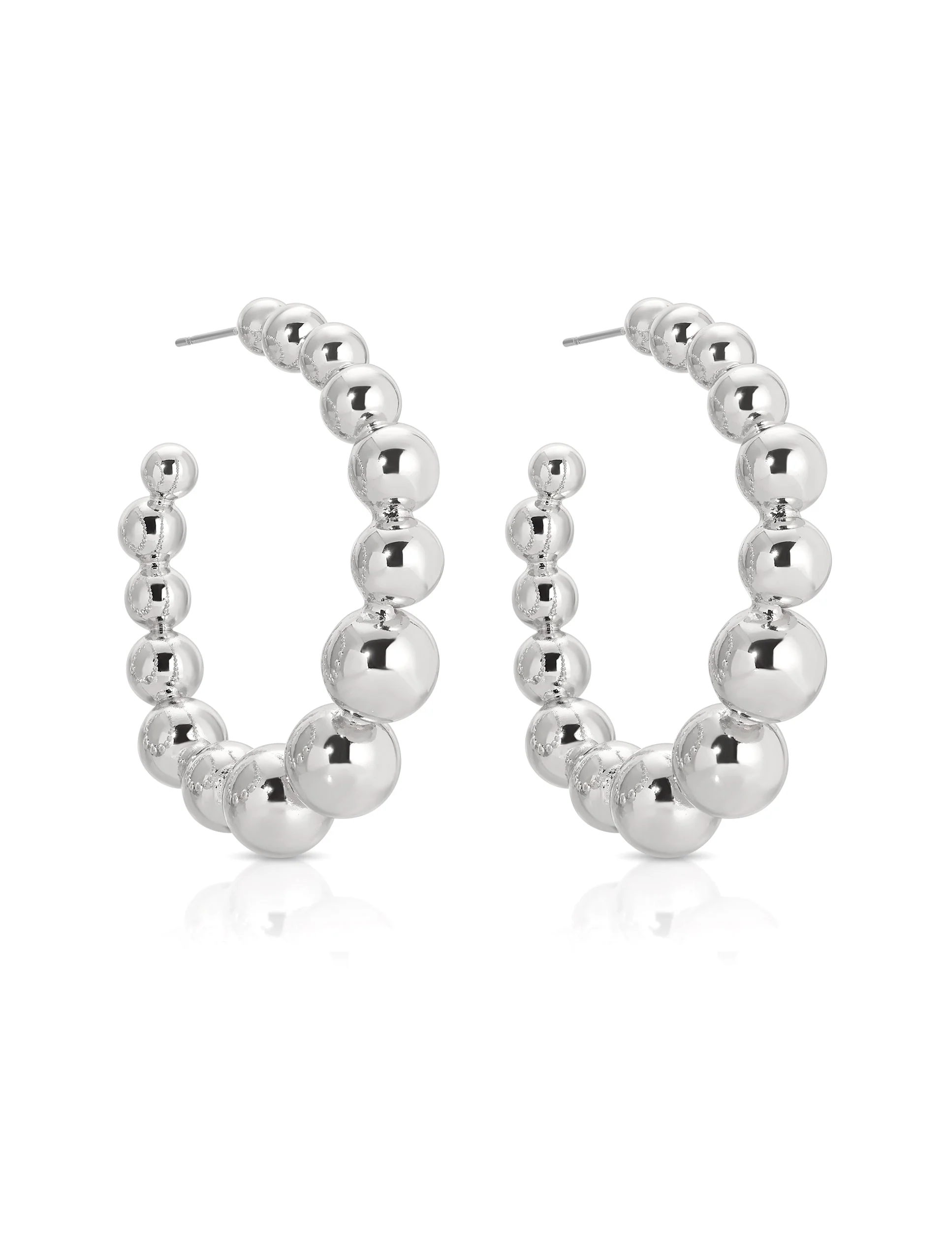 Bubble Ball Hoop Earrings - Image 7