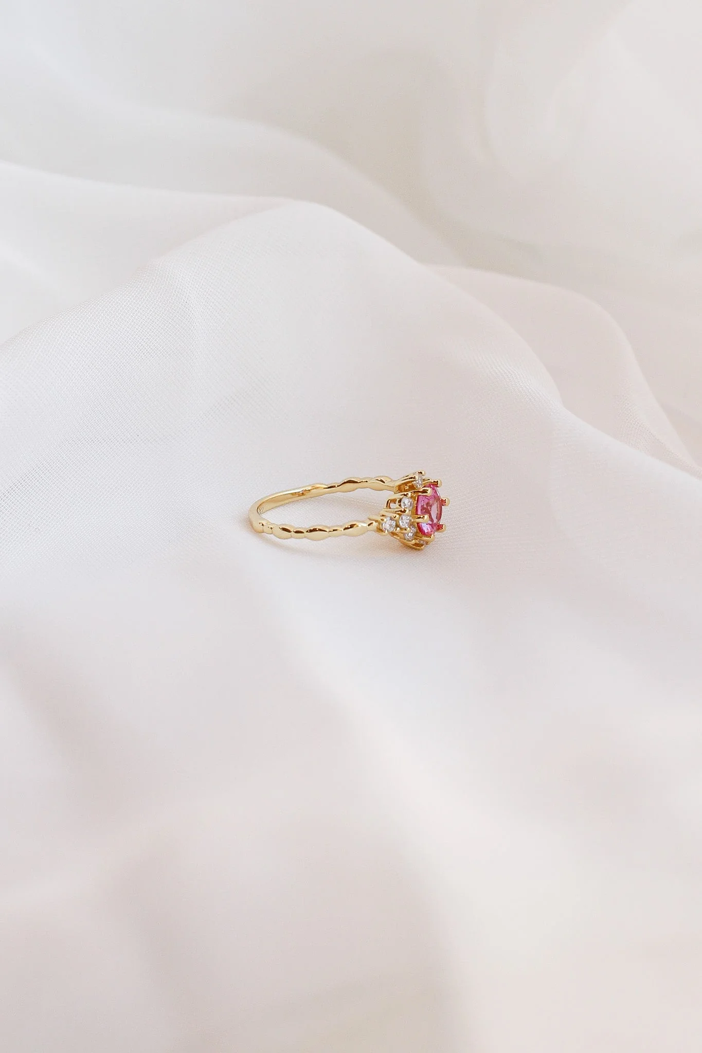 Calliope Ring in Pink Sapphire - Image 10