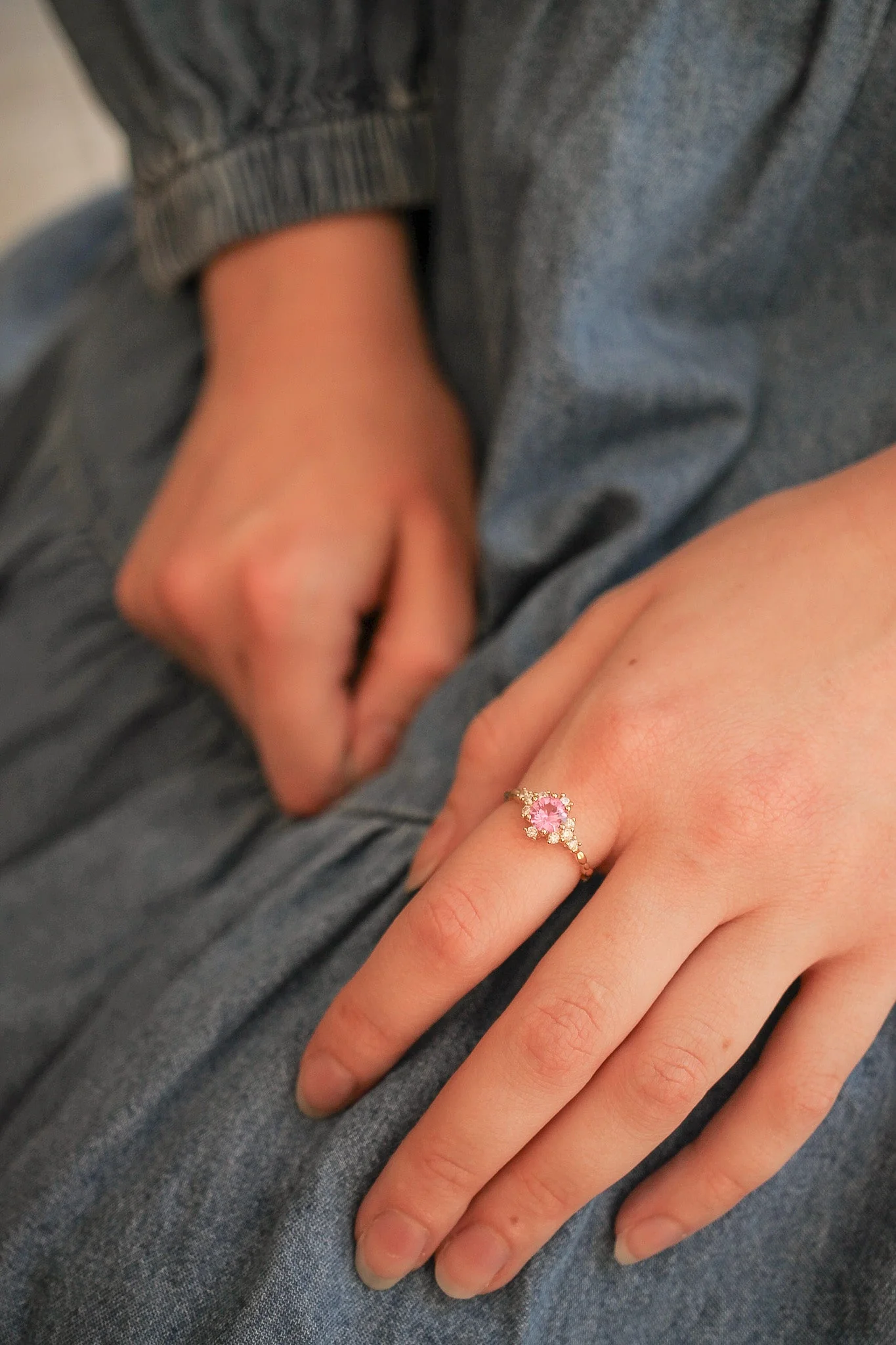Calliope Ring in Pink Sapphire - Image 9