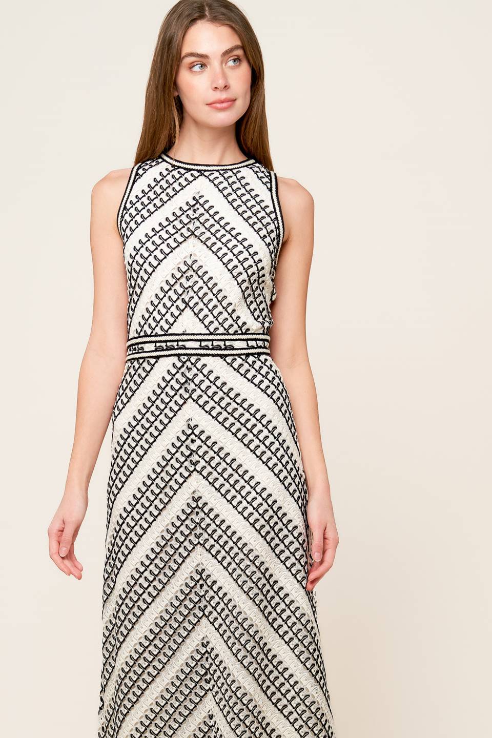 CARLISLE CROCHET MIDI DRESS - Image 3