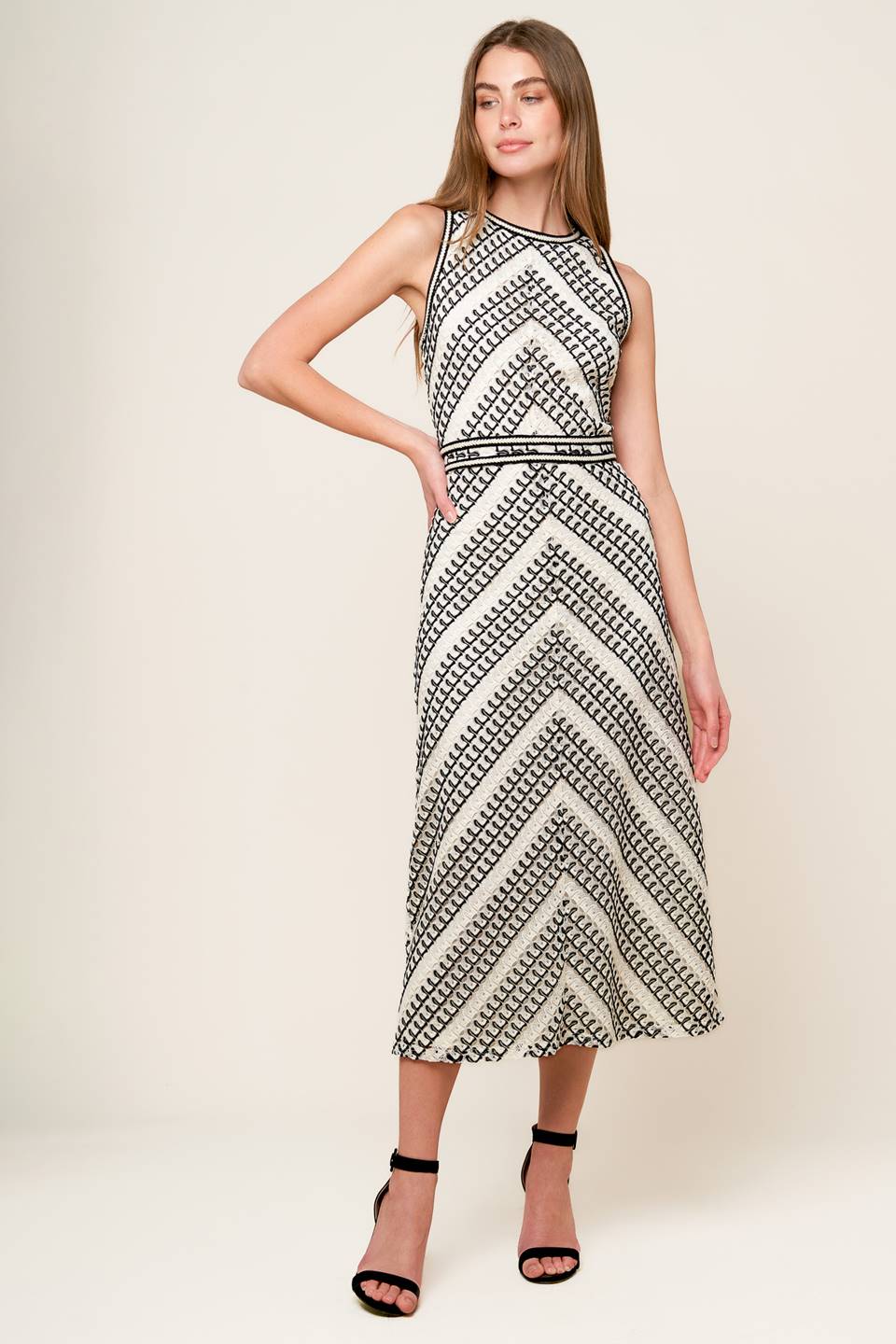 CARLISLE CROCHET MIDI DRESS - Image 5