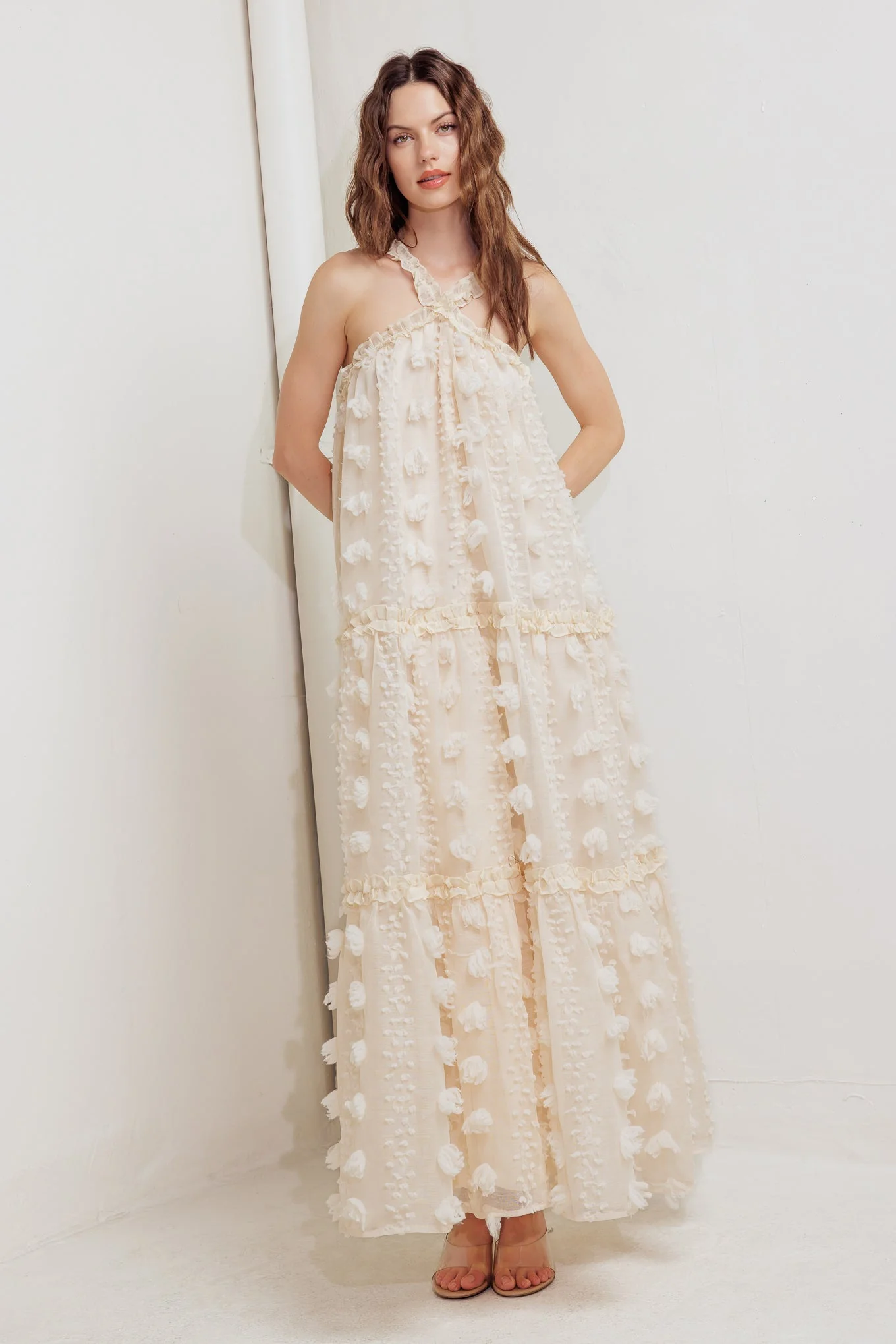 CLOUD NINE CROSS FRONT MAXI DRESS - Image 4