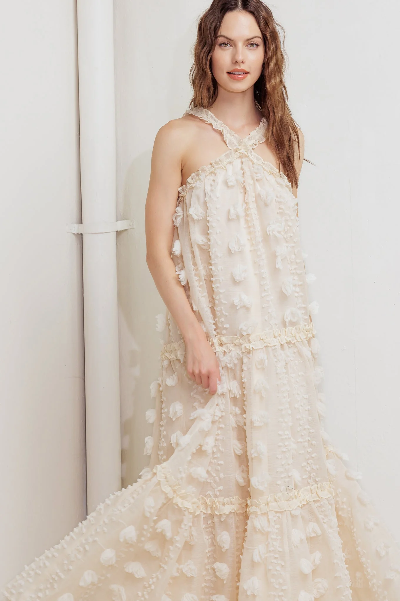 CLOUD NINE CROSS FRONT MAXI DRESS - Image 5