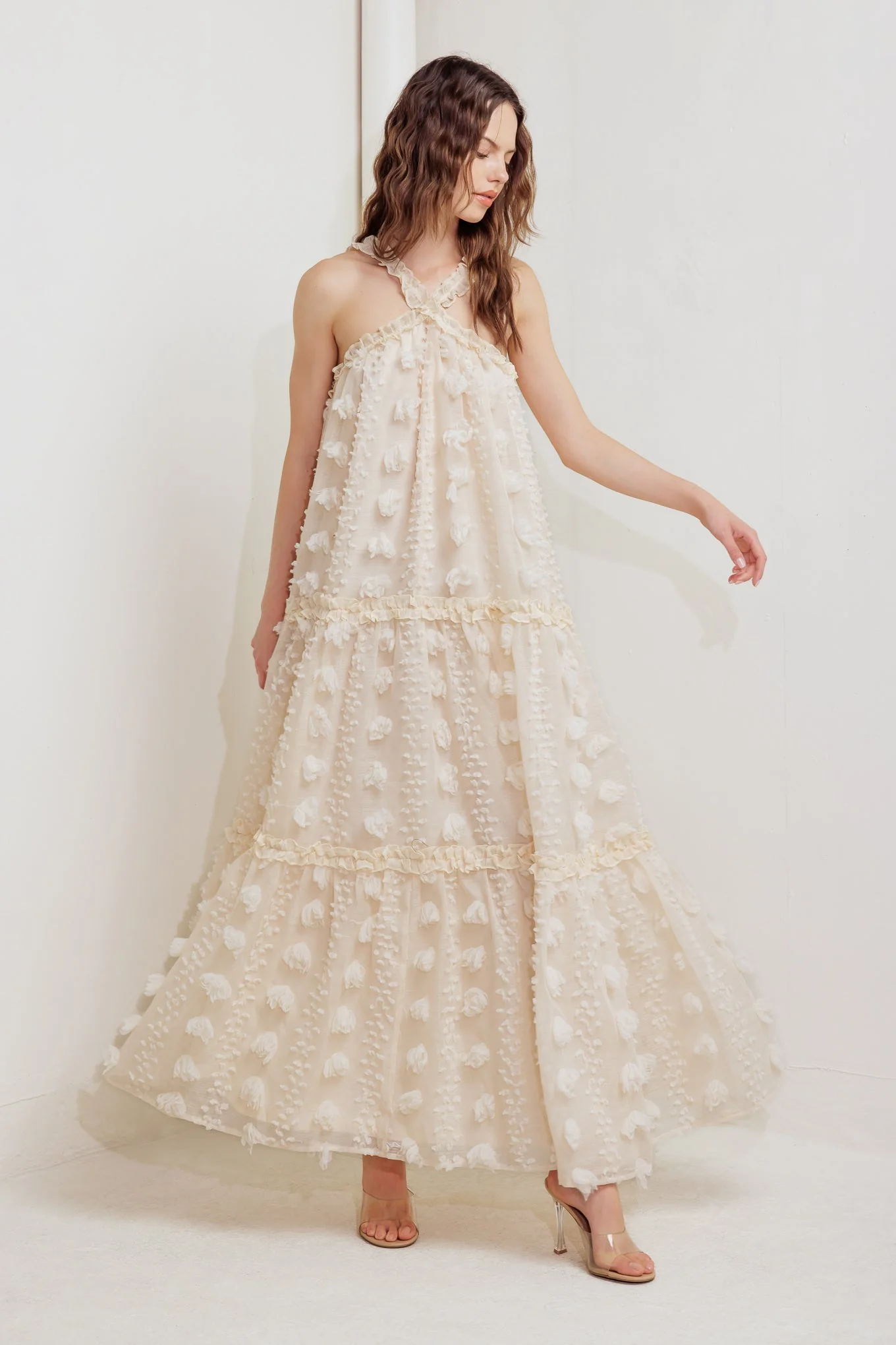 CLOUD NINE CROSS FRONT MAXI DRESS - Image 6