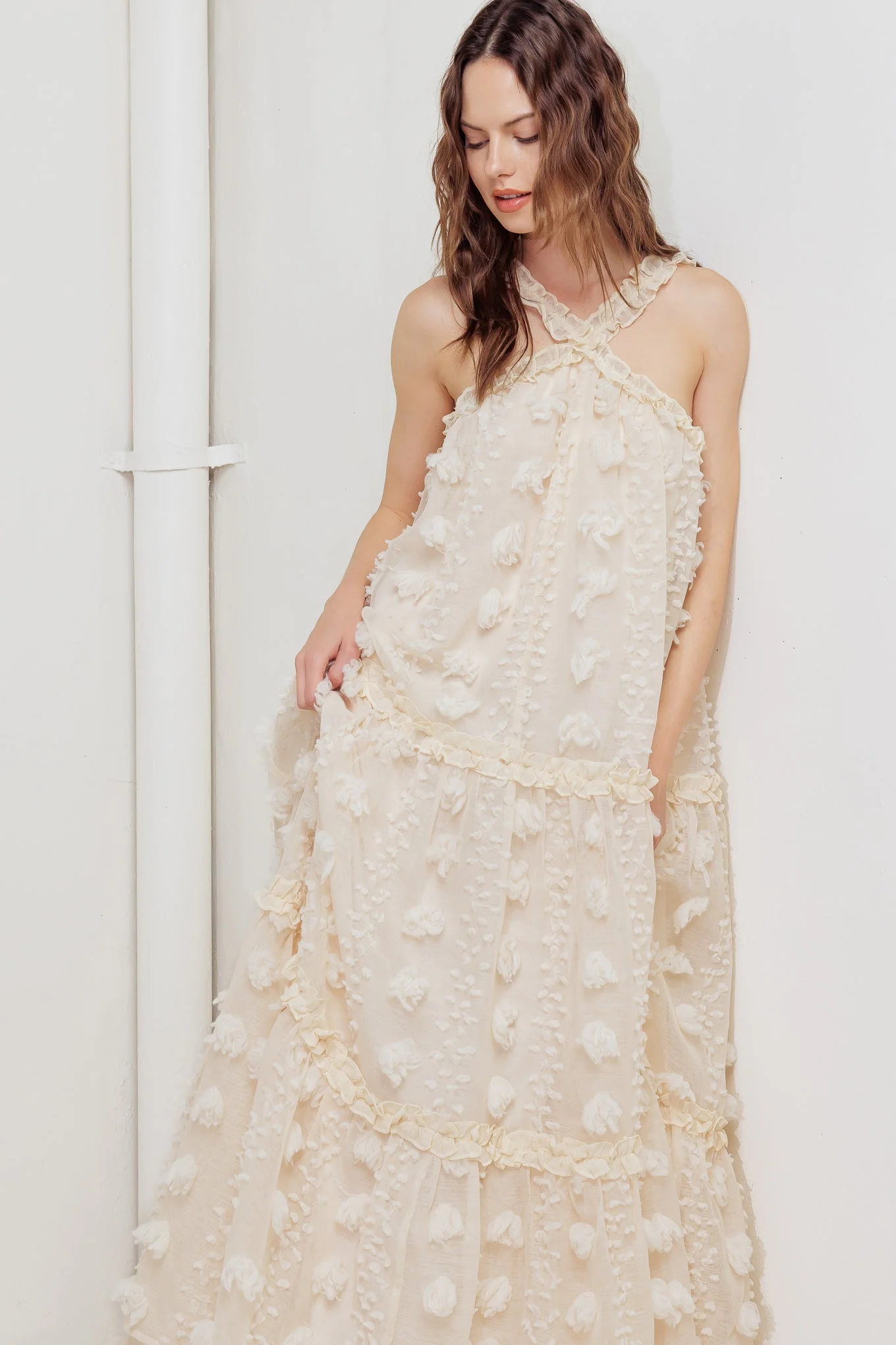 CLOUD NINE CROSS FRONT MAXI DRESS - Image 7