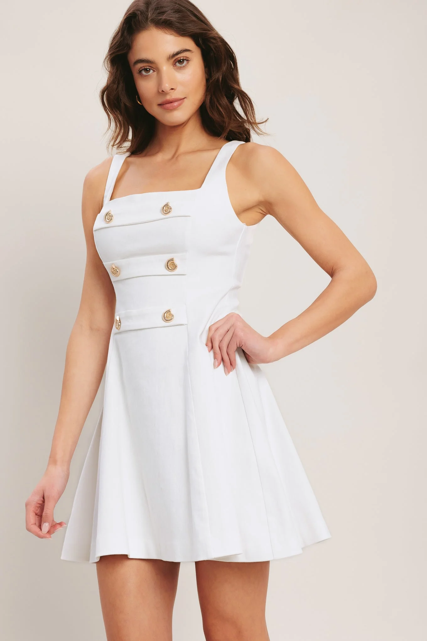COASTAL CHIC WHITE MINI DRESS - Image 5