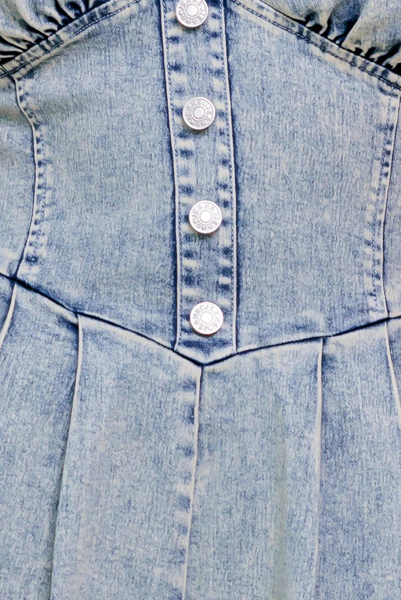CORI ACID WASH DENIM ROMPER - Image 8