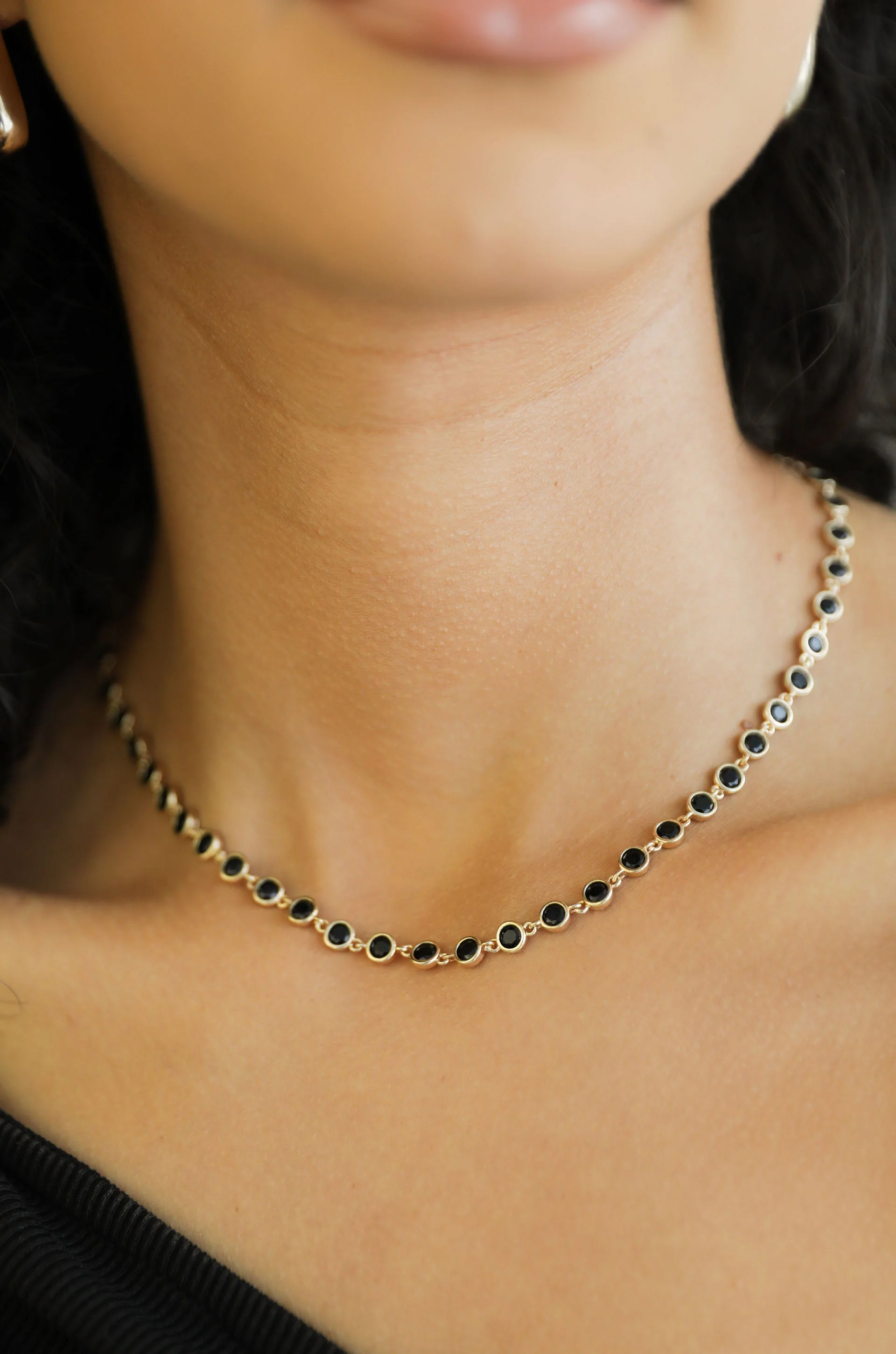 Crystal Disc and Link Necklace - Image 10