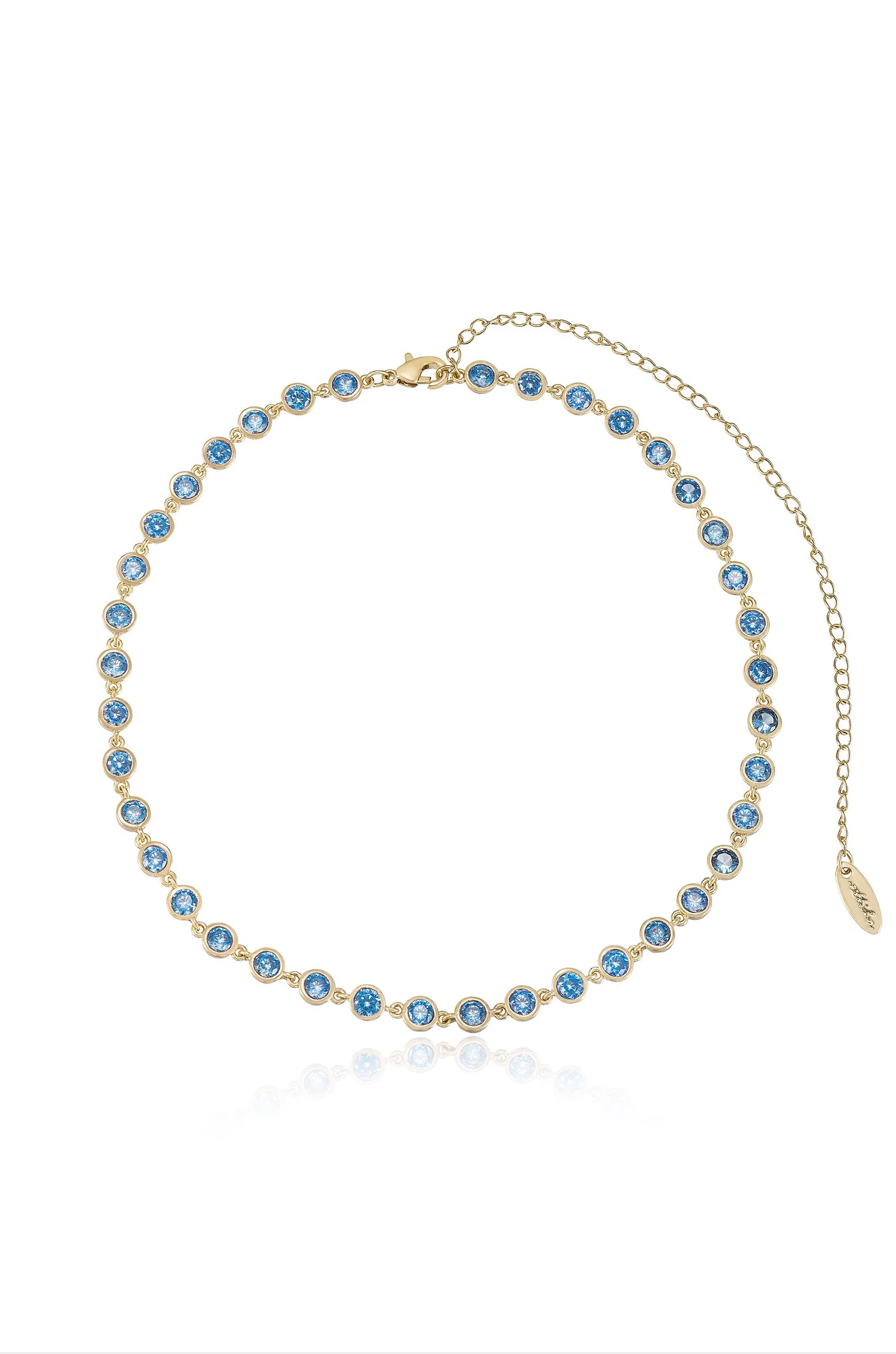 Crystal Disc and Link Necklace - Image 17