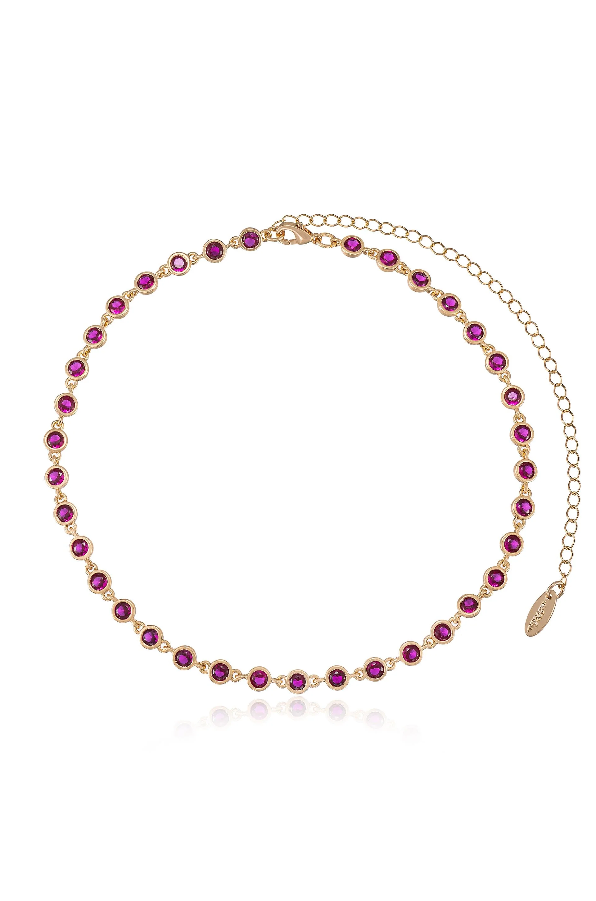 Crystal Disc and Link Necklace - Image 27