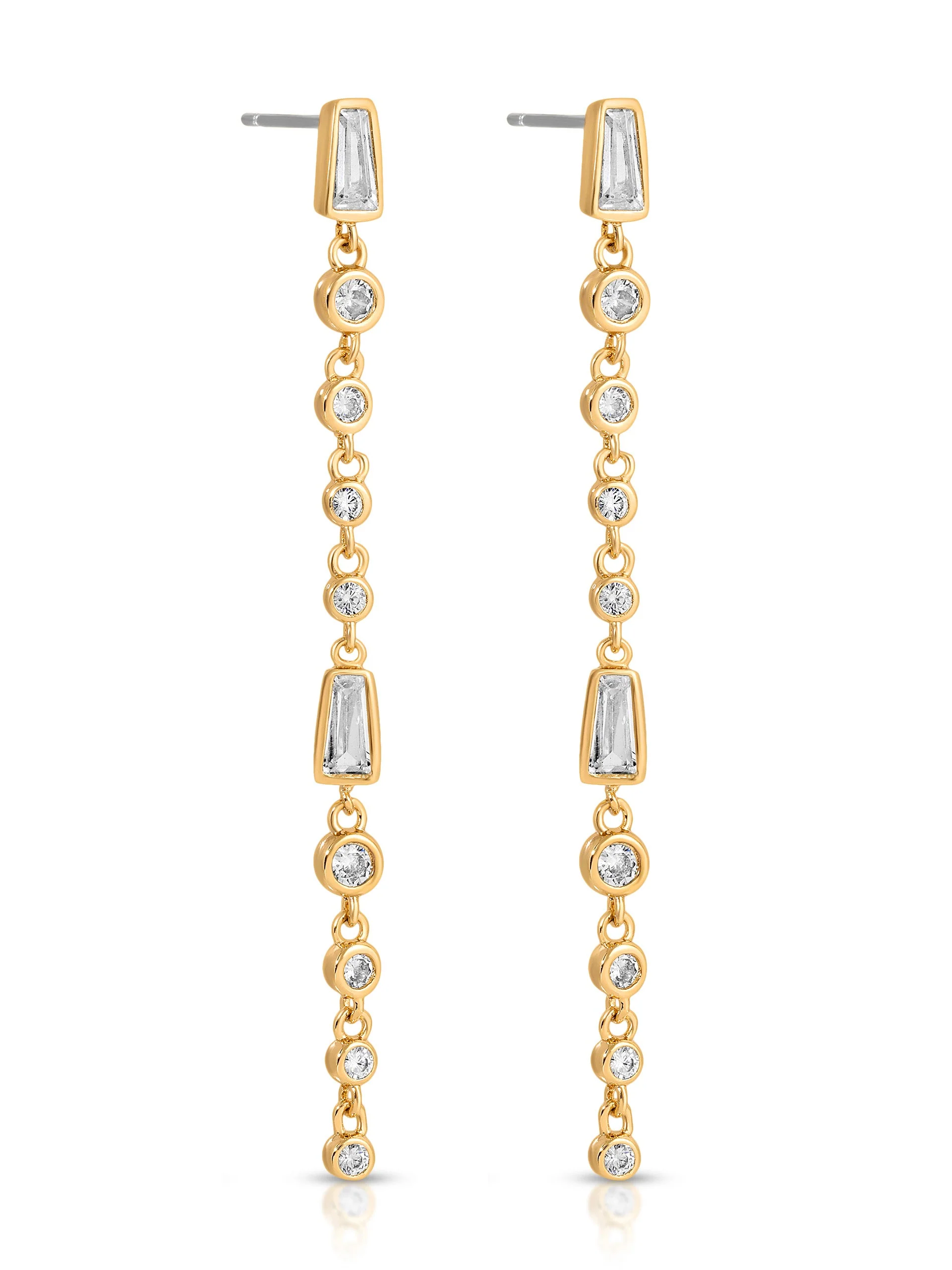 Crystal Linear Earrings - Image 3