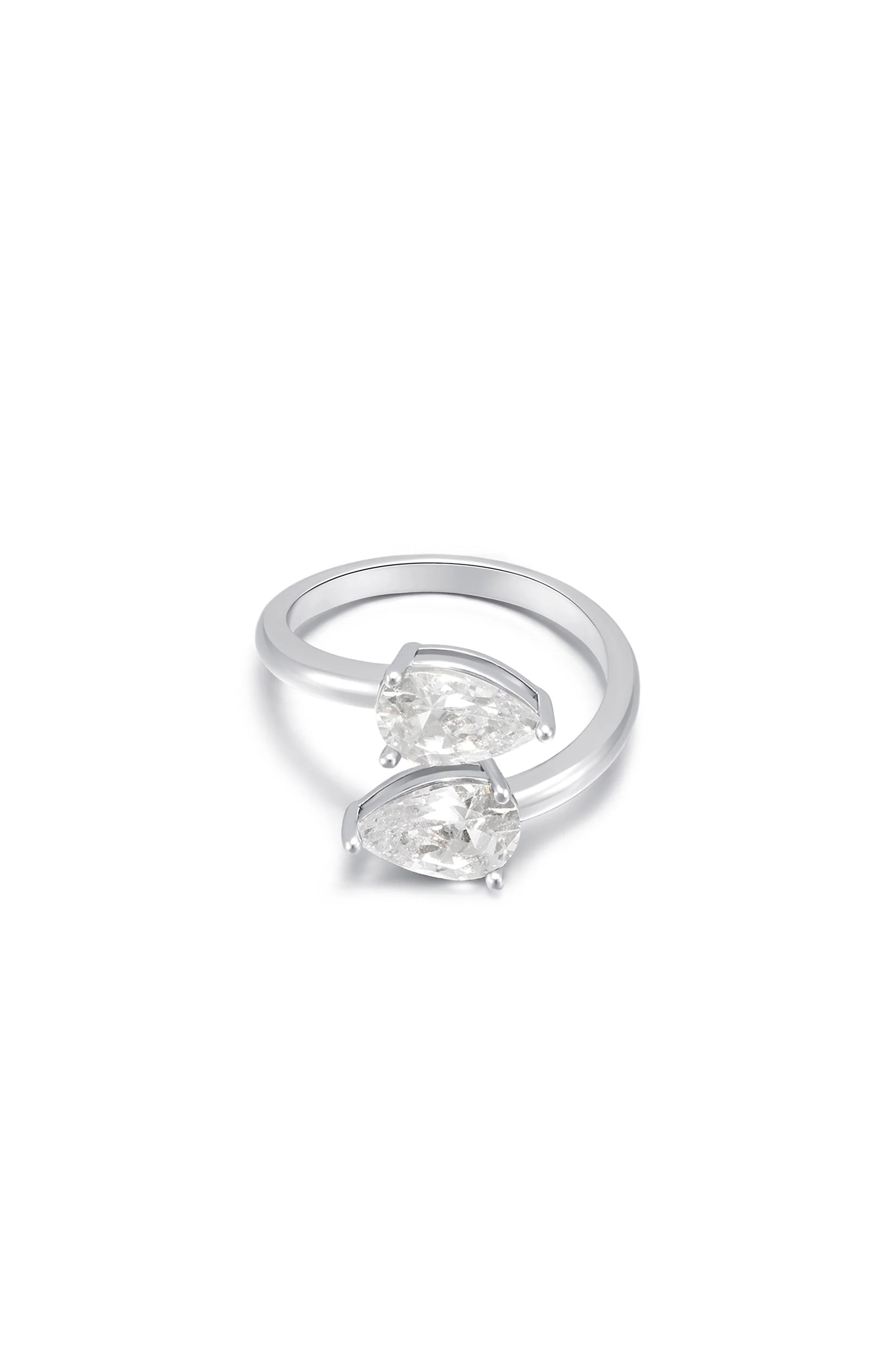 Crystal Teardrop Wrap Ring - Image 11