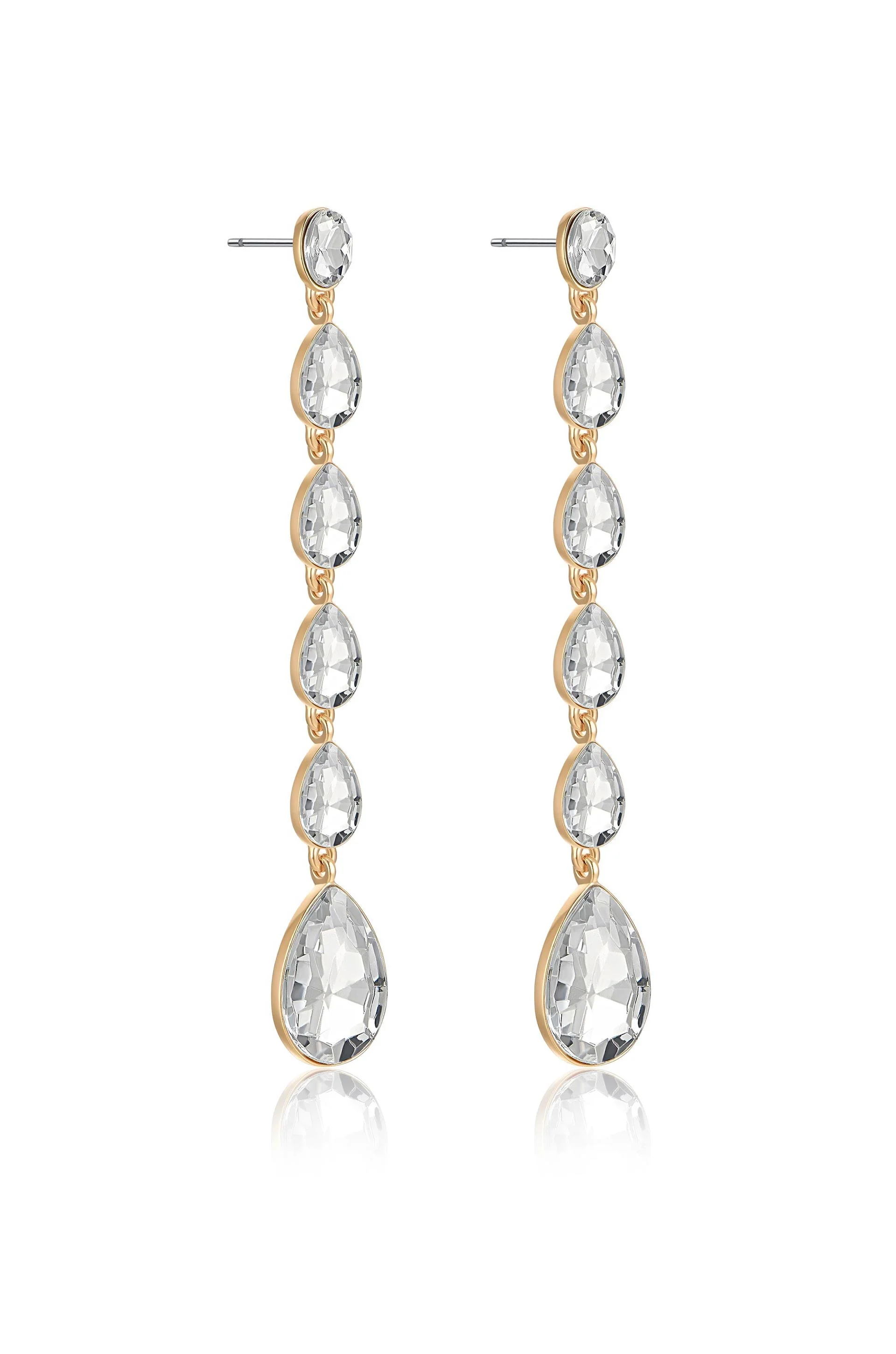 Crystallized Drop Earrings - Image 3