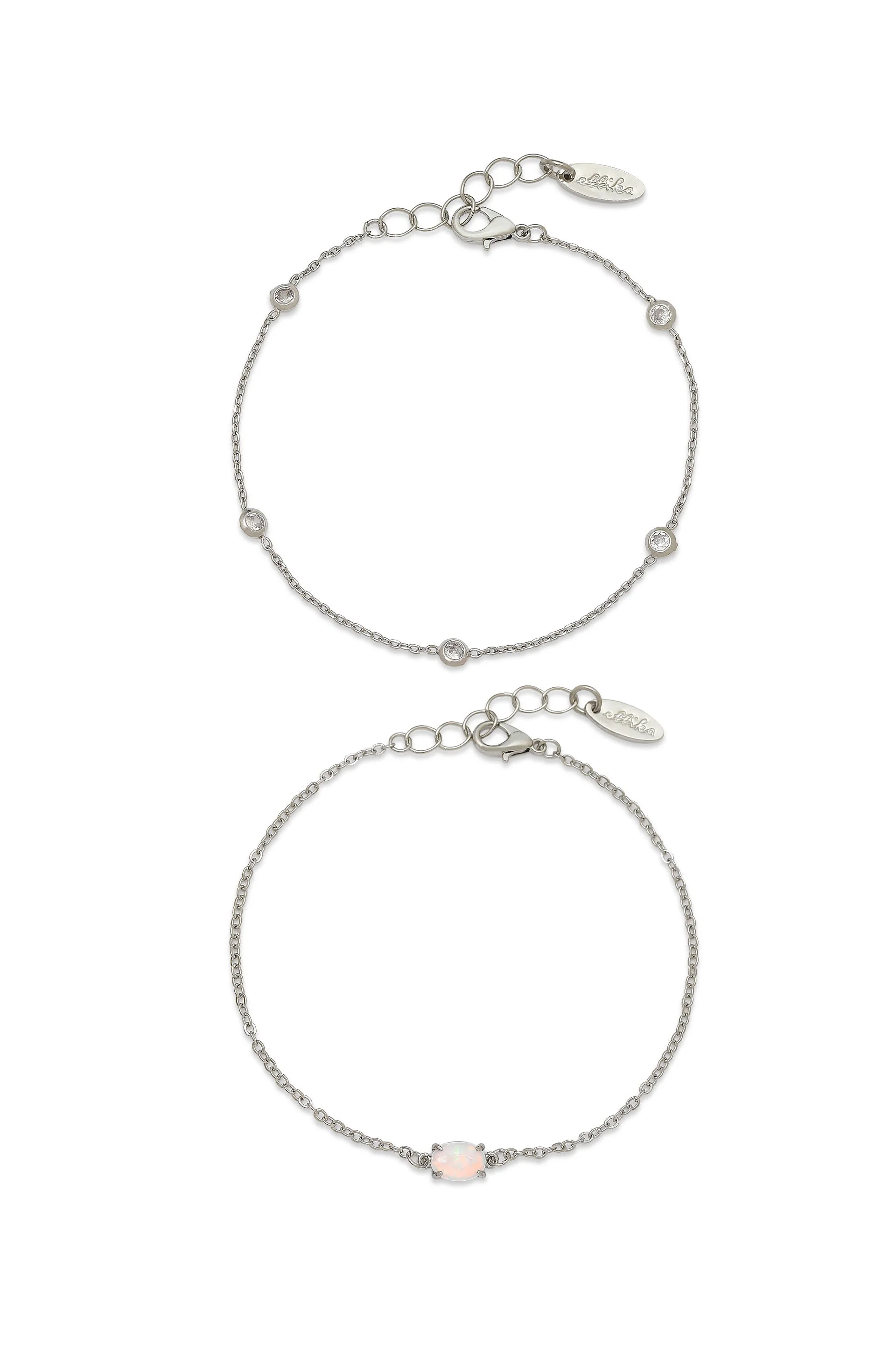 Dainty Bracelet Set with Extender - Image 3
