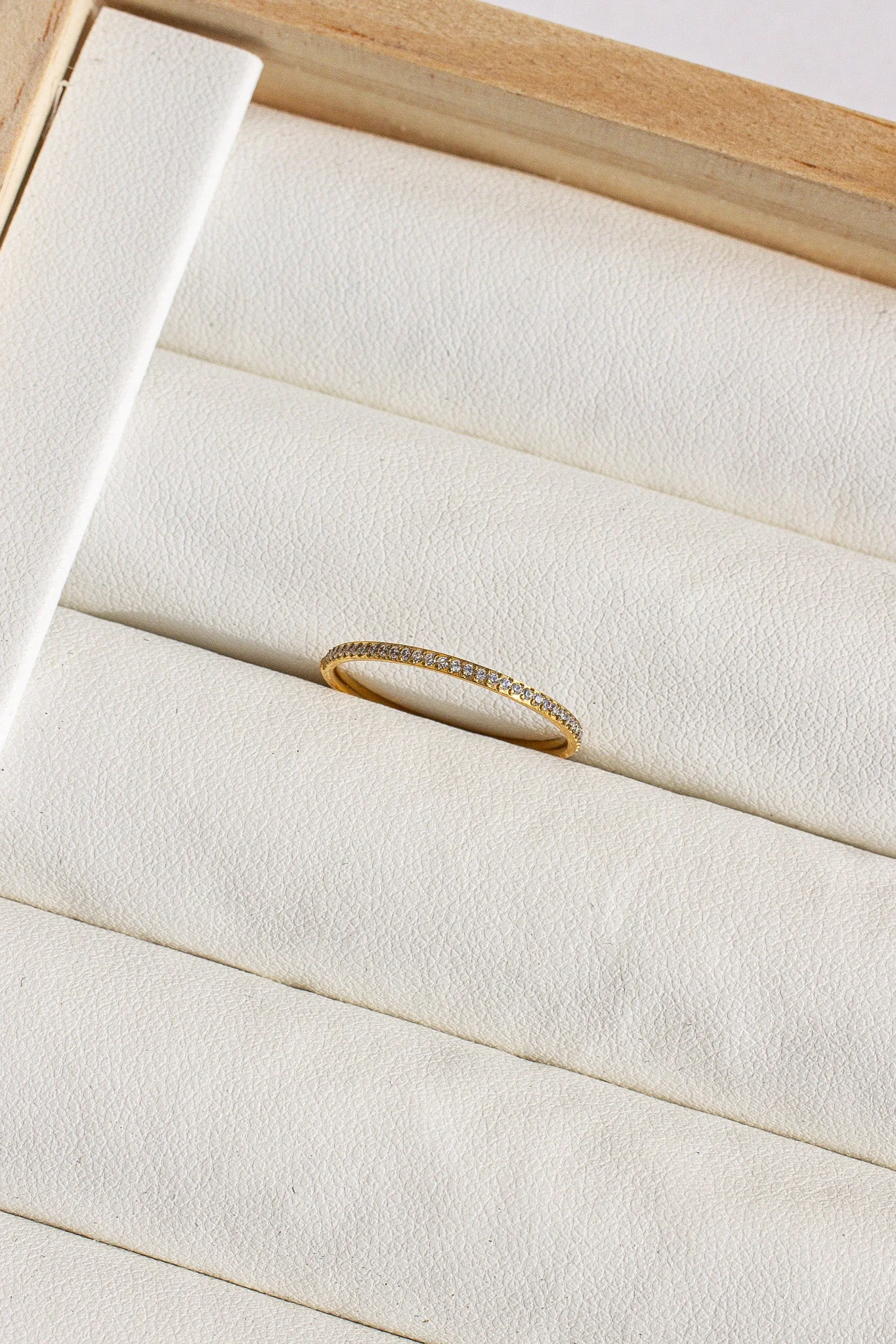 Dainty Crystal Stacker Ring - Image 5