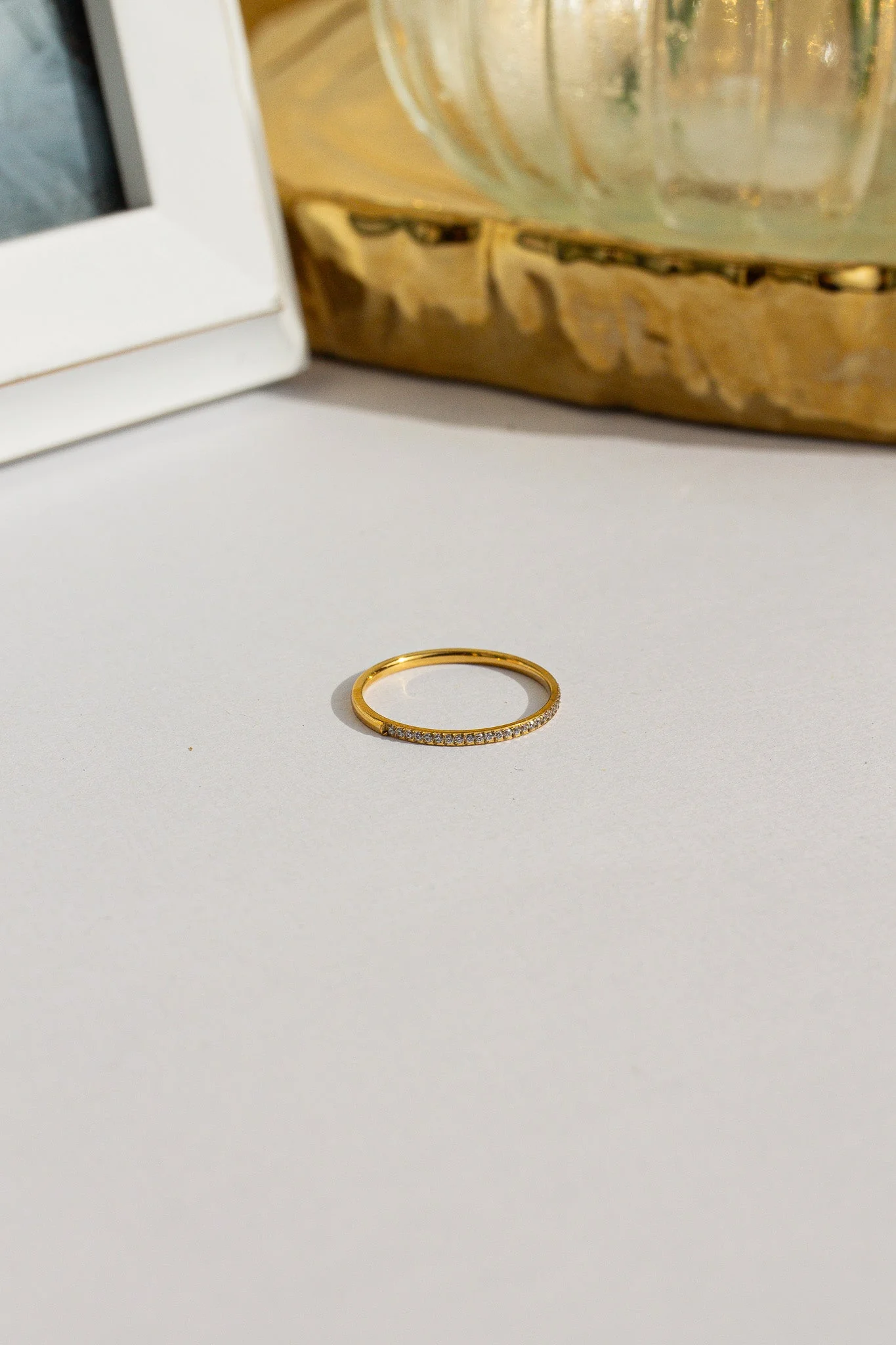 Dainty Crystal Stacker Ring - Image 7