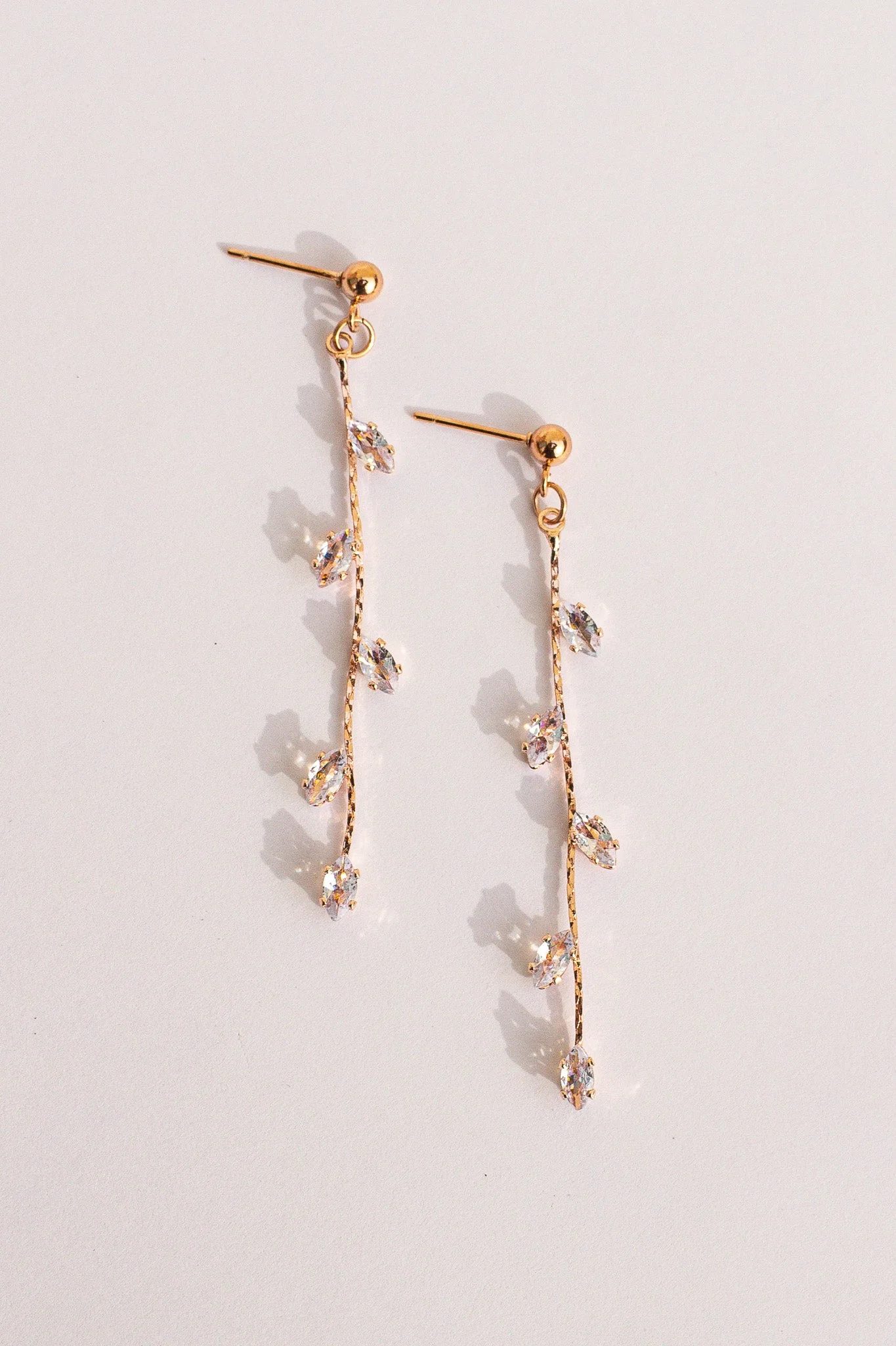 Daphne Leaf Dangle Earrings - Image 8