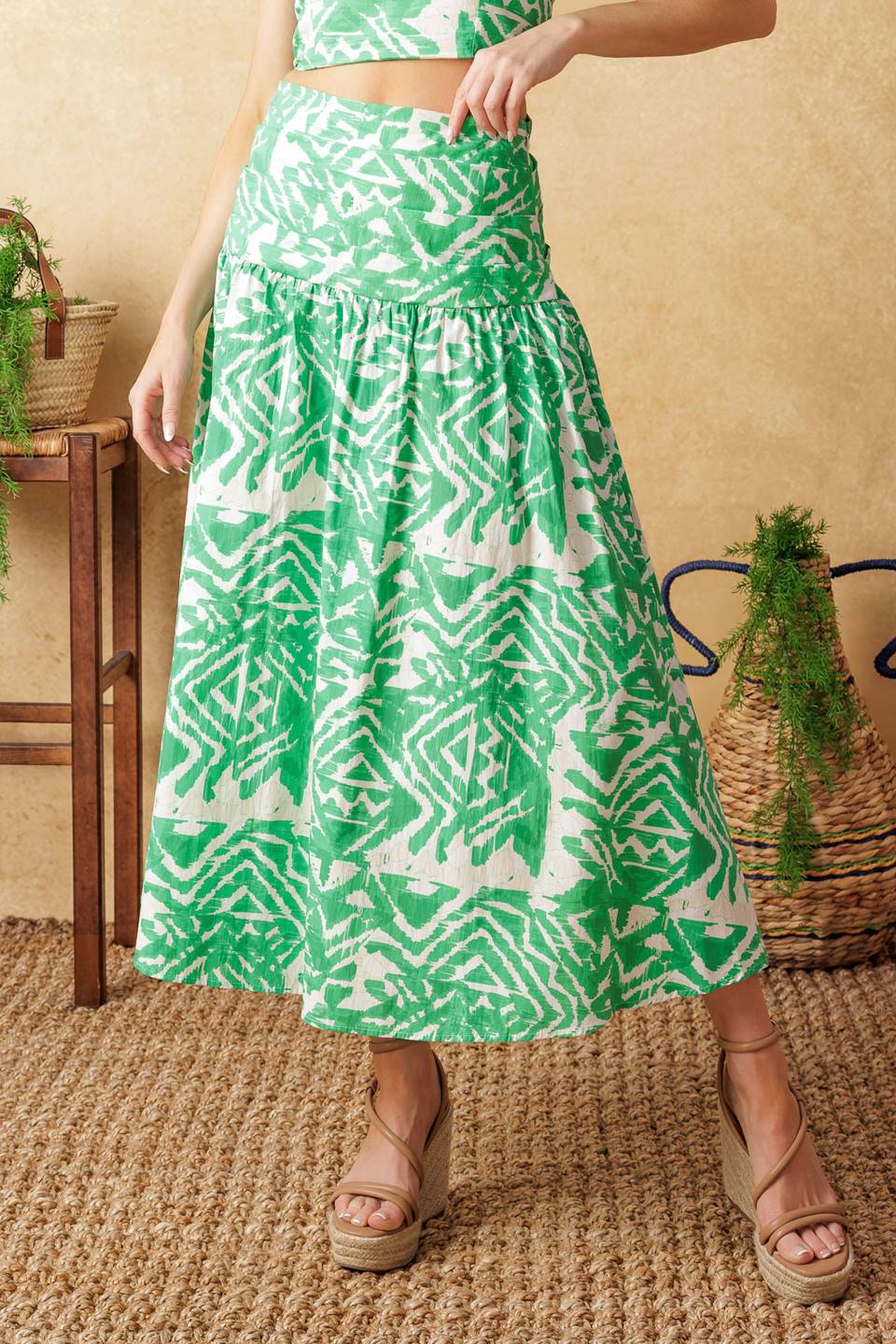 DESTINED FOR MORE - CROP TOP & SKIRT SET - FINAL SALE - Image 4