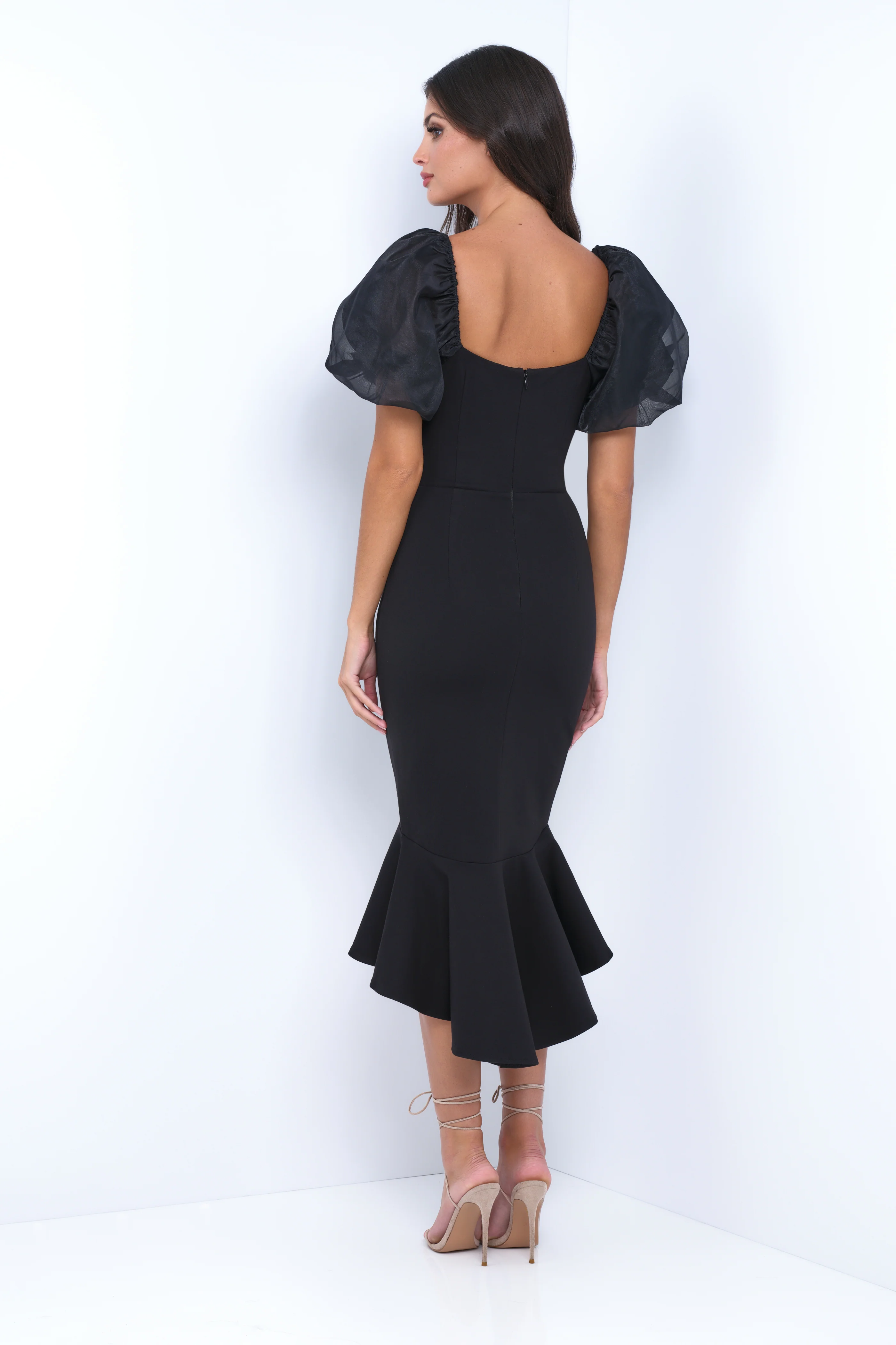 Diana Midi Dress - Black - Image 5