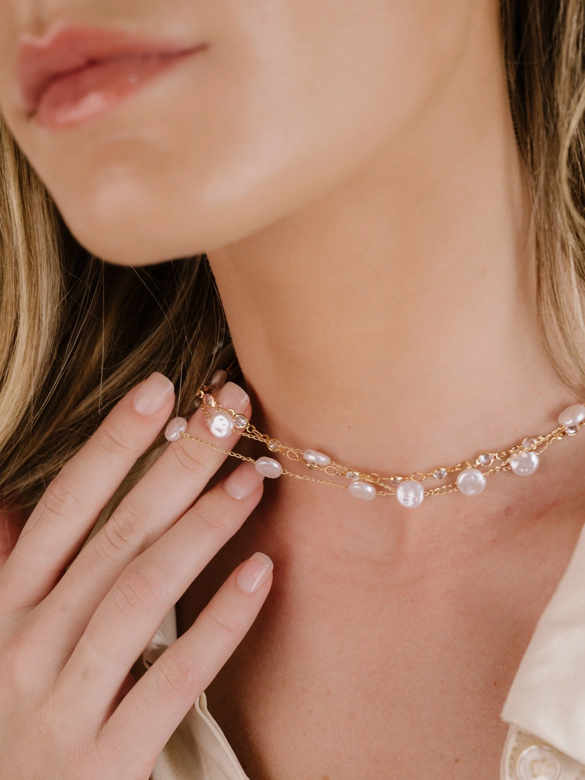 Dressed in Pearls Layered Necklace - Image 8