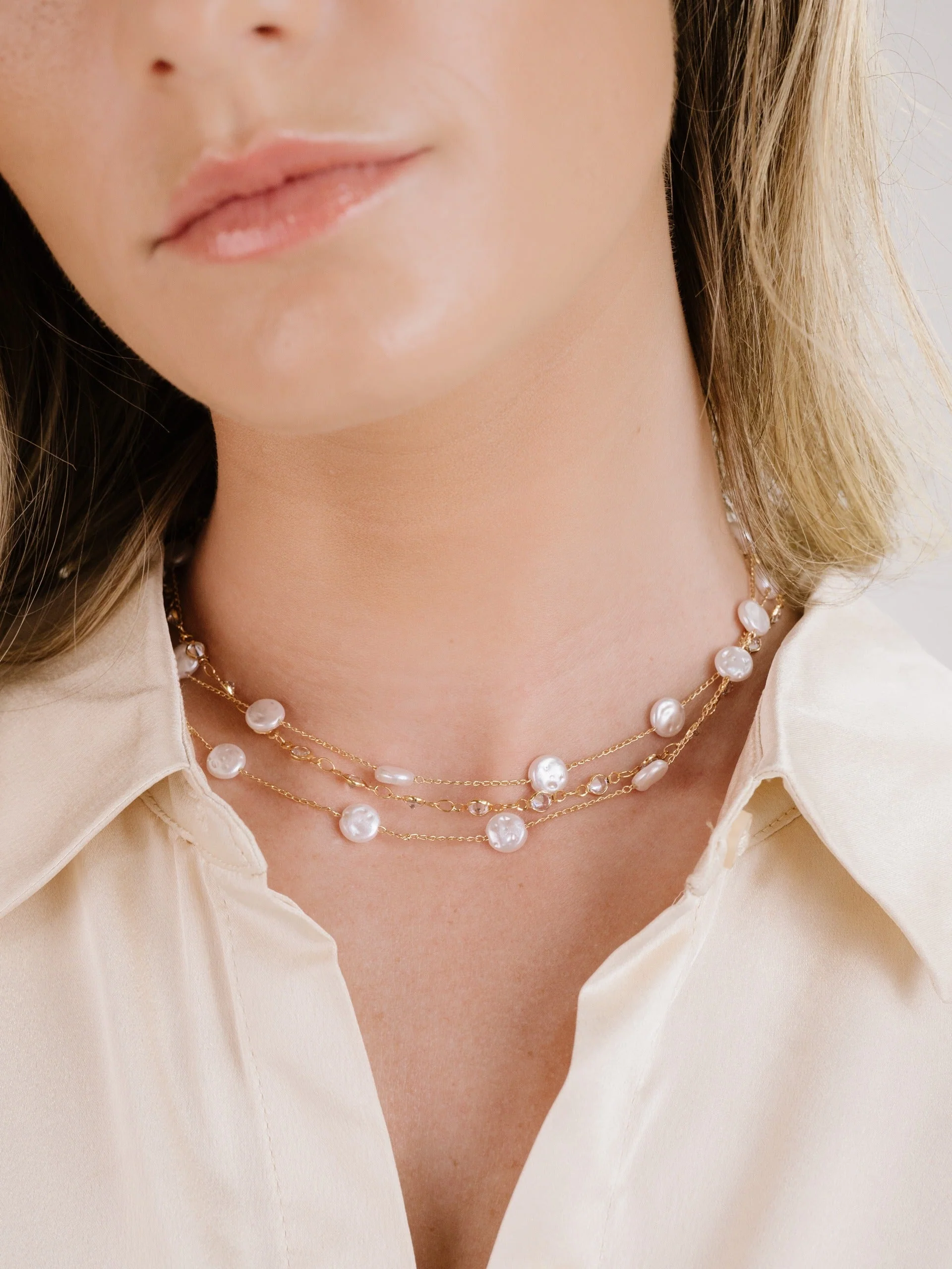 Dressed in Pearls Layered Necklace - Image 9