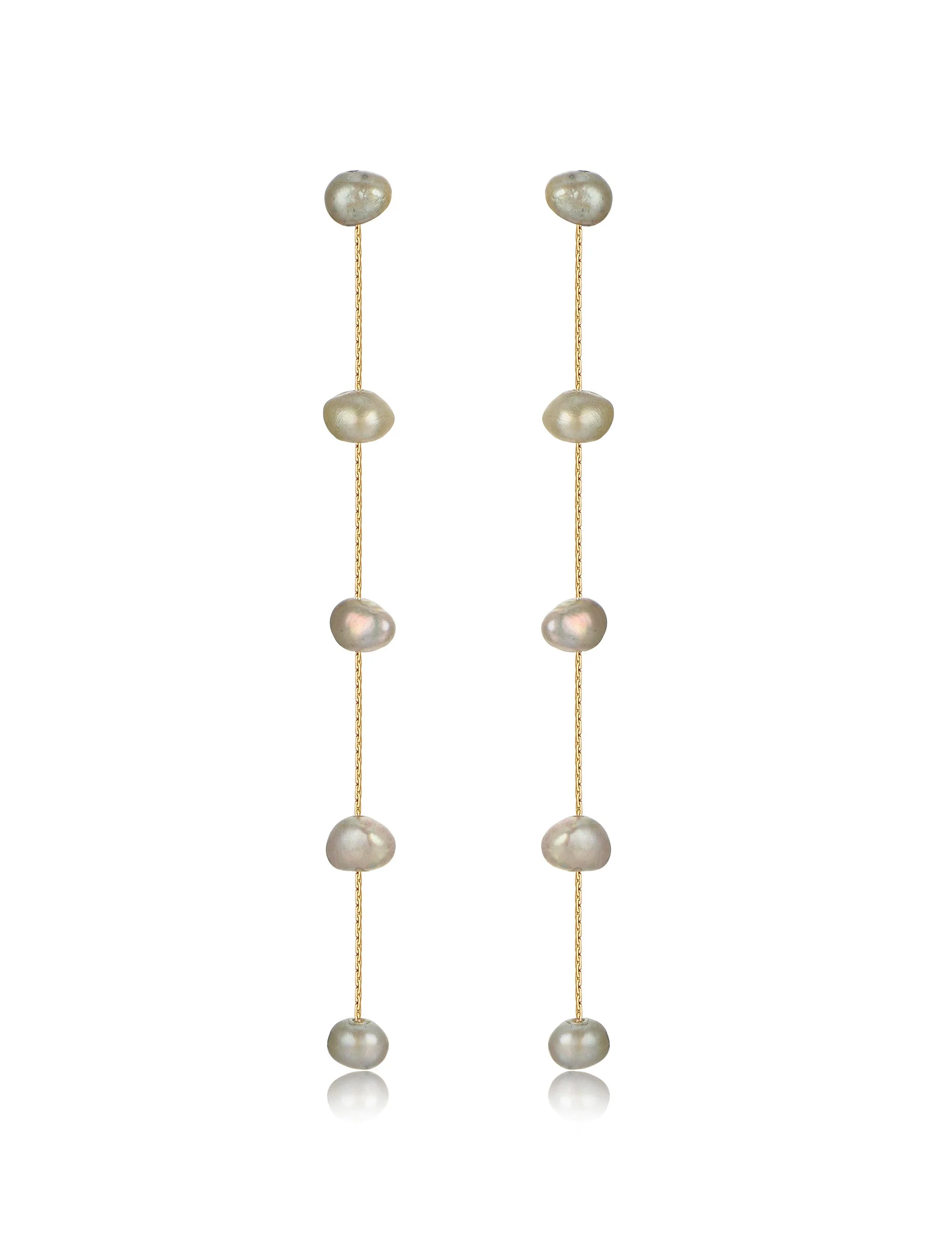Dripping Pearl Delicate Drop Earrings - Image 15