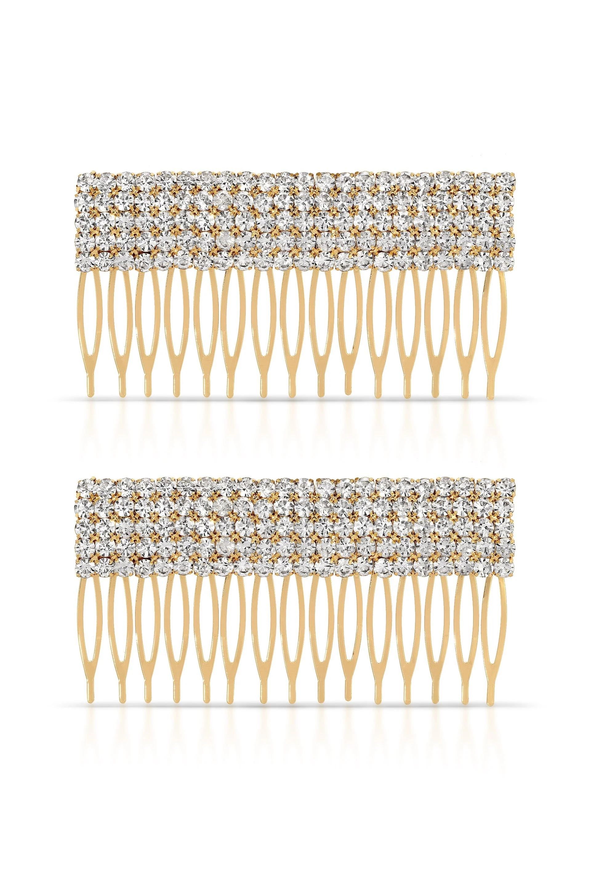 Dynasty Hair Comb Set in Crystal - Image 2