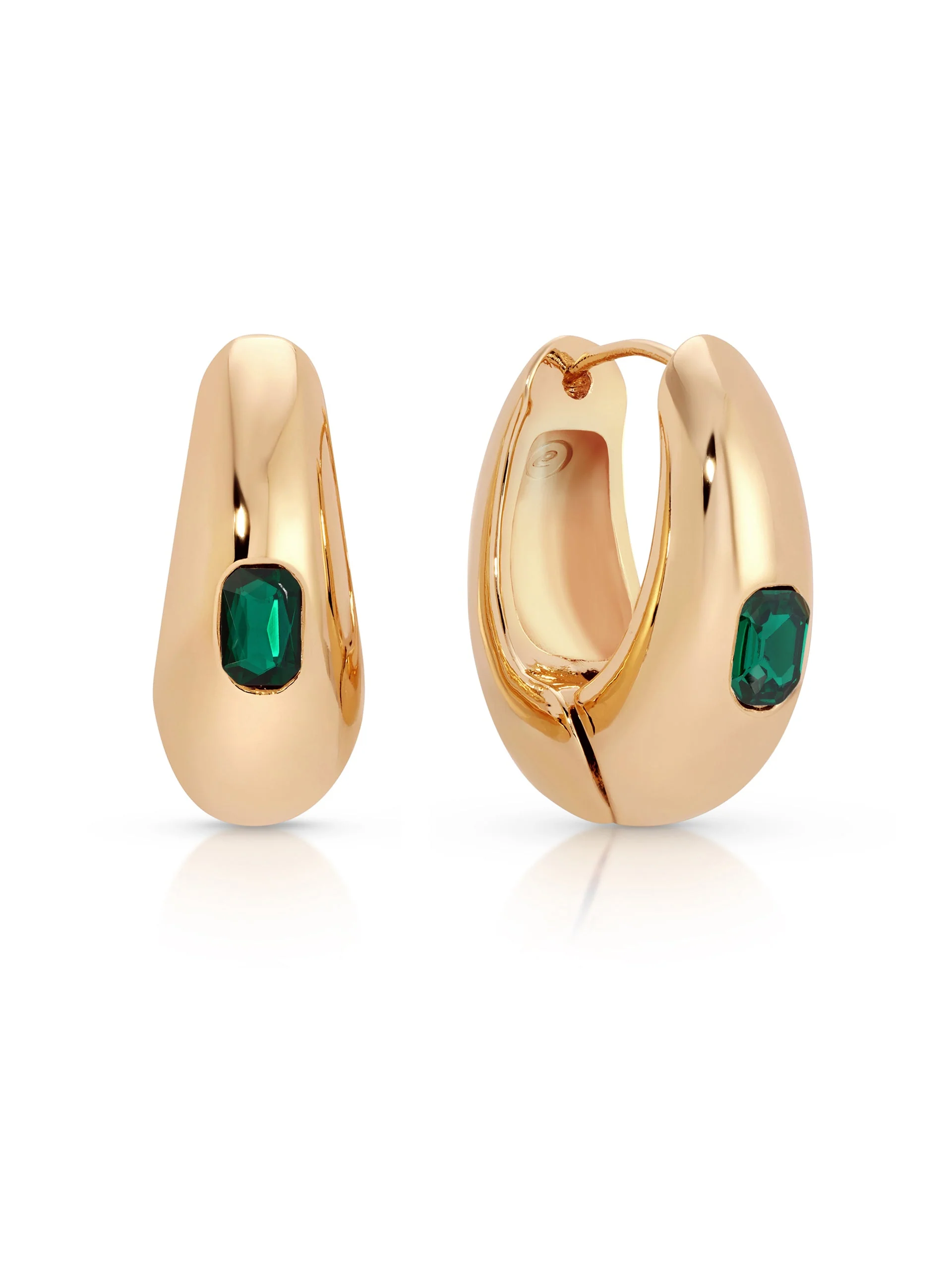 Deco Crystal Hoops - Image 2