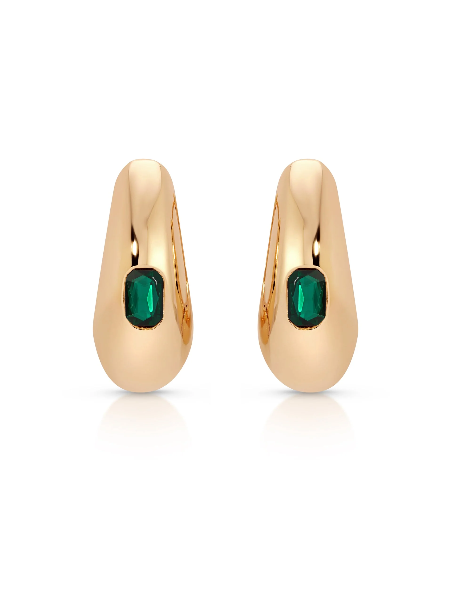 Deco Crystal Hoops - Image 3