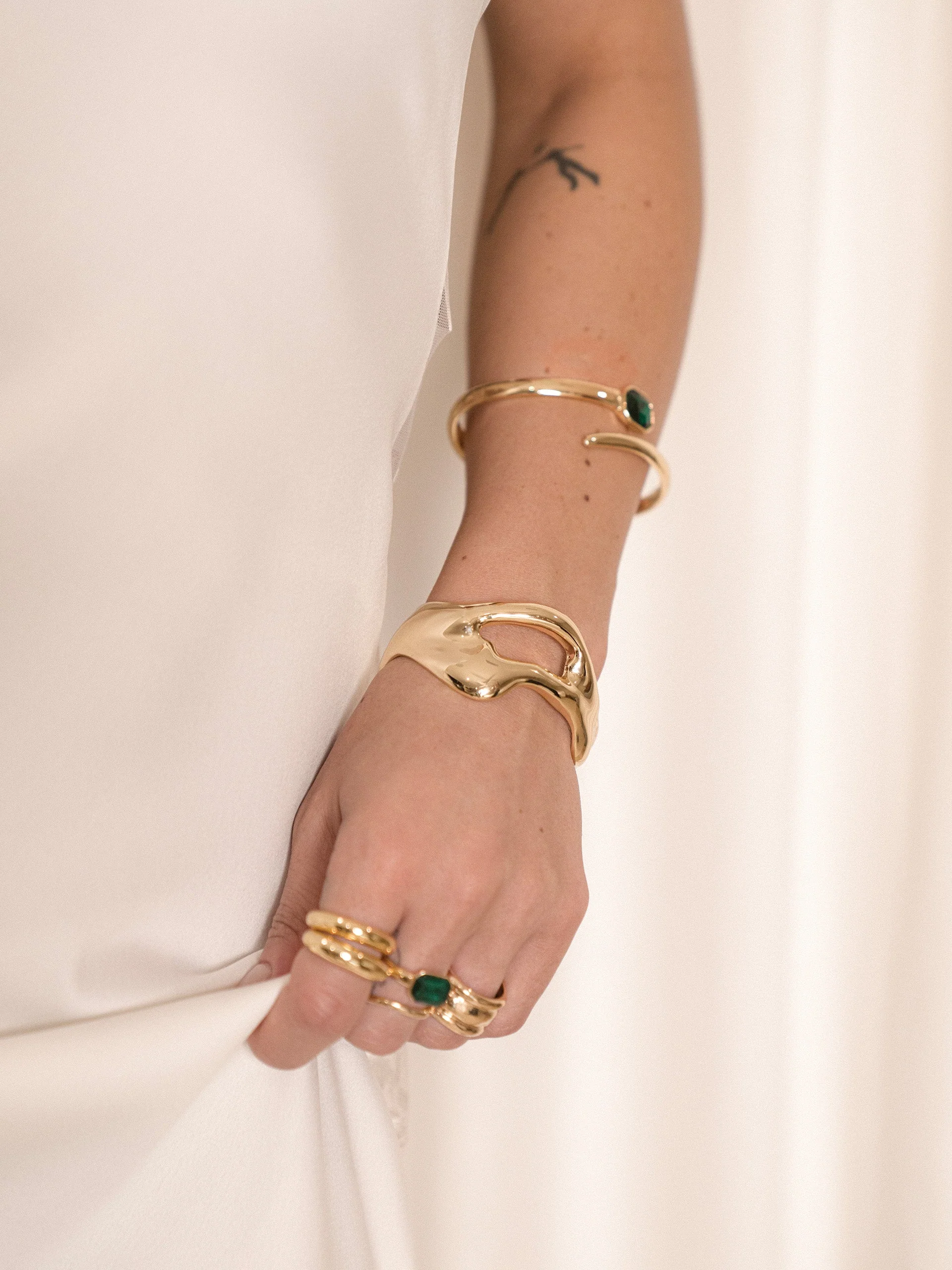 Deco Crystal Wrap Cuff - Image 7