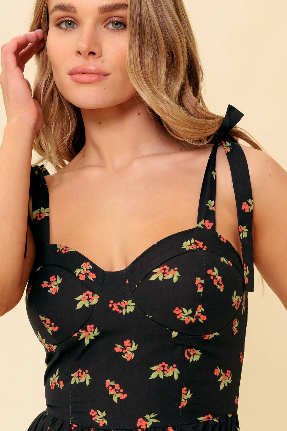 ENCHANTING MOMENTS WOVEN MIDI DRESS - Image 6